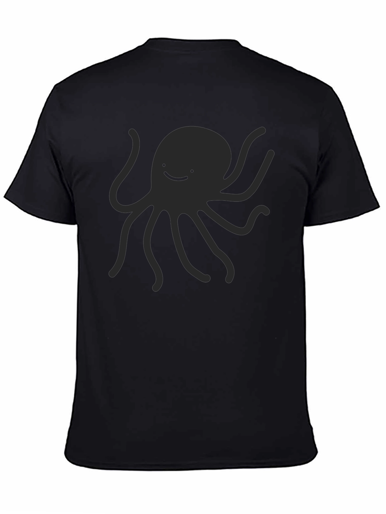 Black Octopus Graphic Tee - Casual Style
