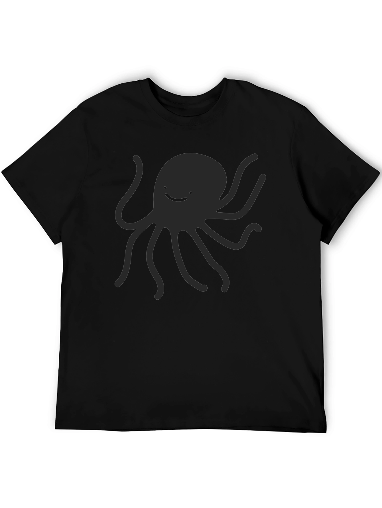 Black Octopus Graphic Tee - Casual Style