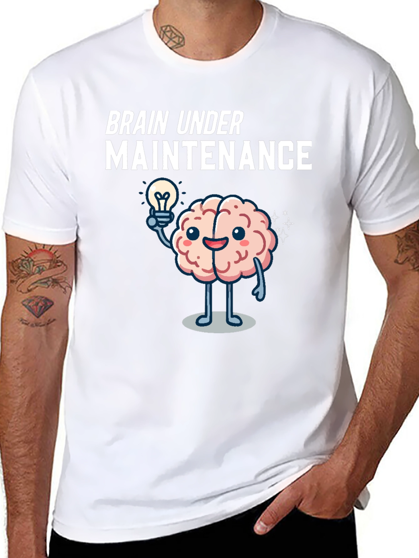 Brain Under Maintenance Graphic T-Shirt