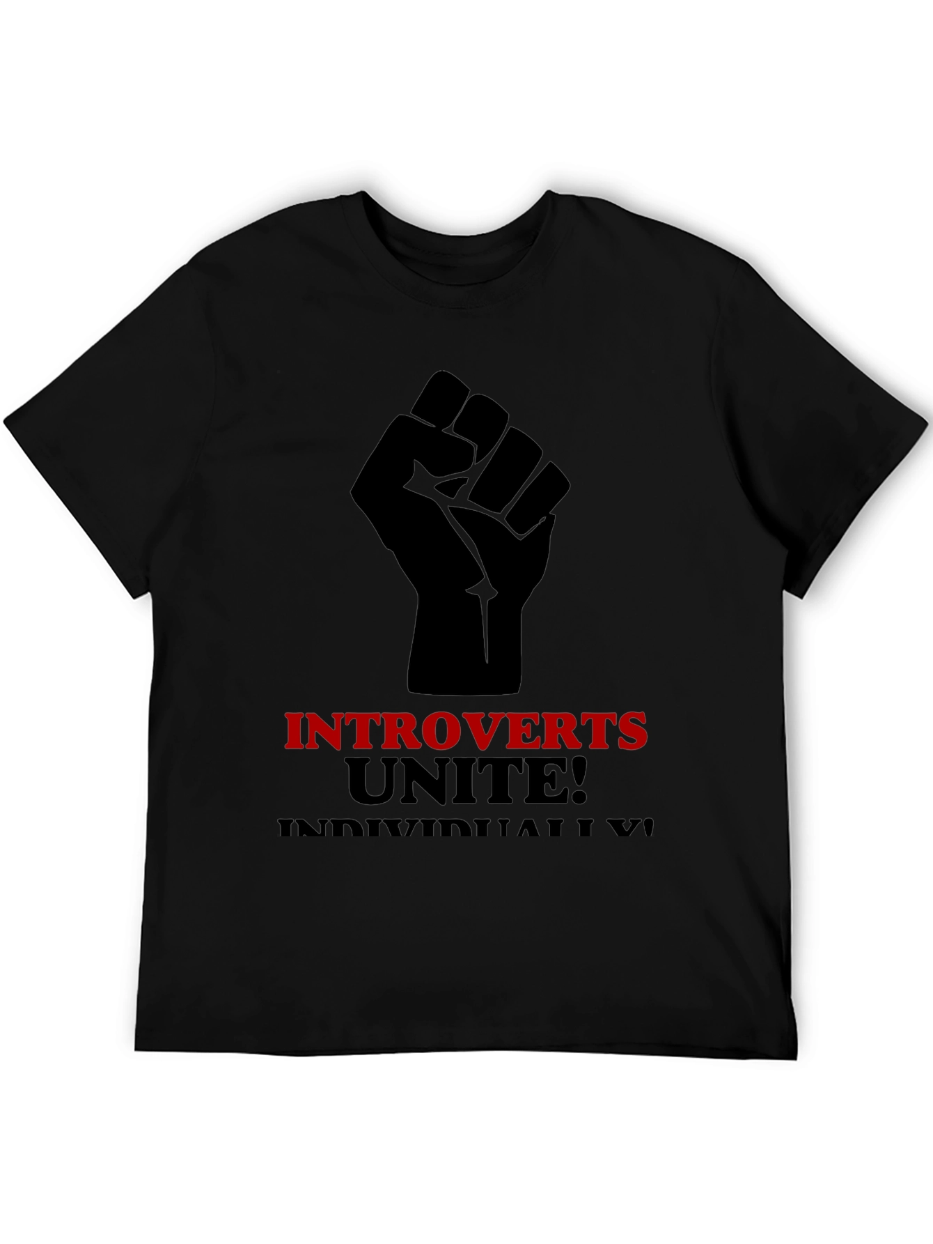 Introverts Unite T-Shirt - Black Graphic Tee