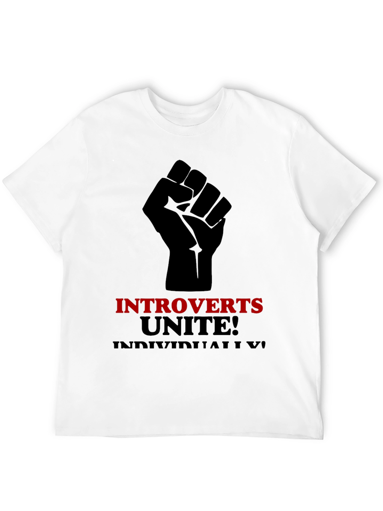 Introverts Unite T-Shirt - Black Graphic Tee