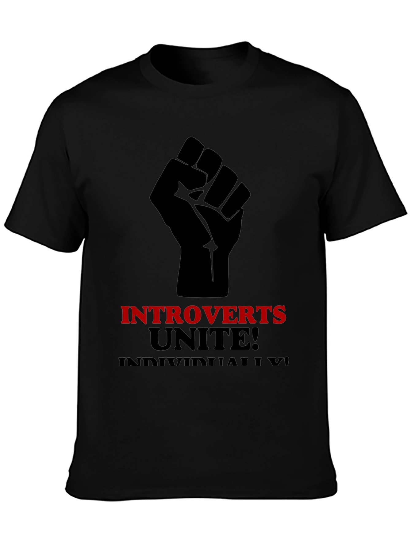 Introverts Unite T-Shirt - Black Graphic Tee