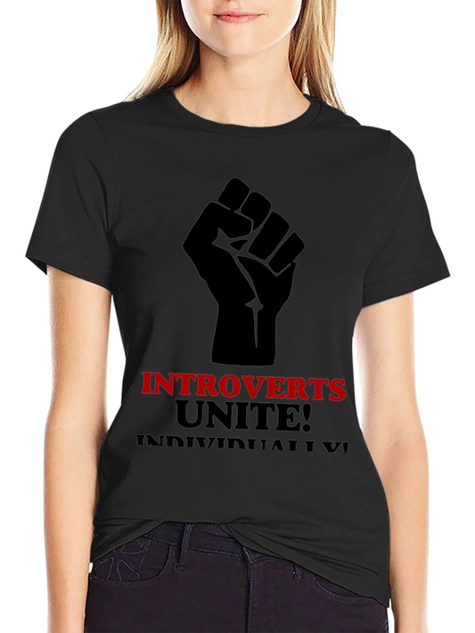 Introverts Unite T-Shirt - Black Graphic Tee