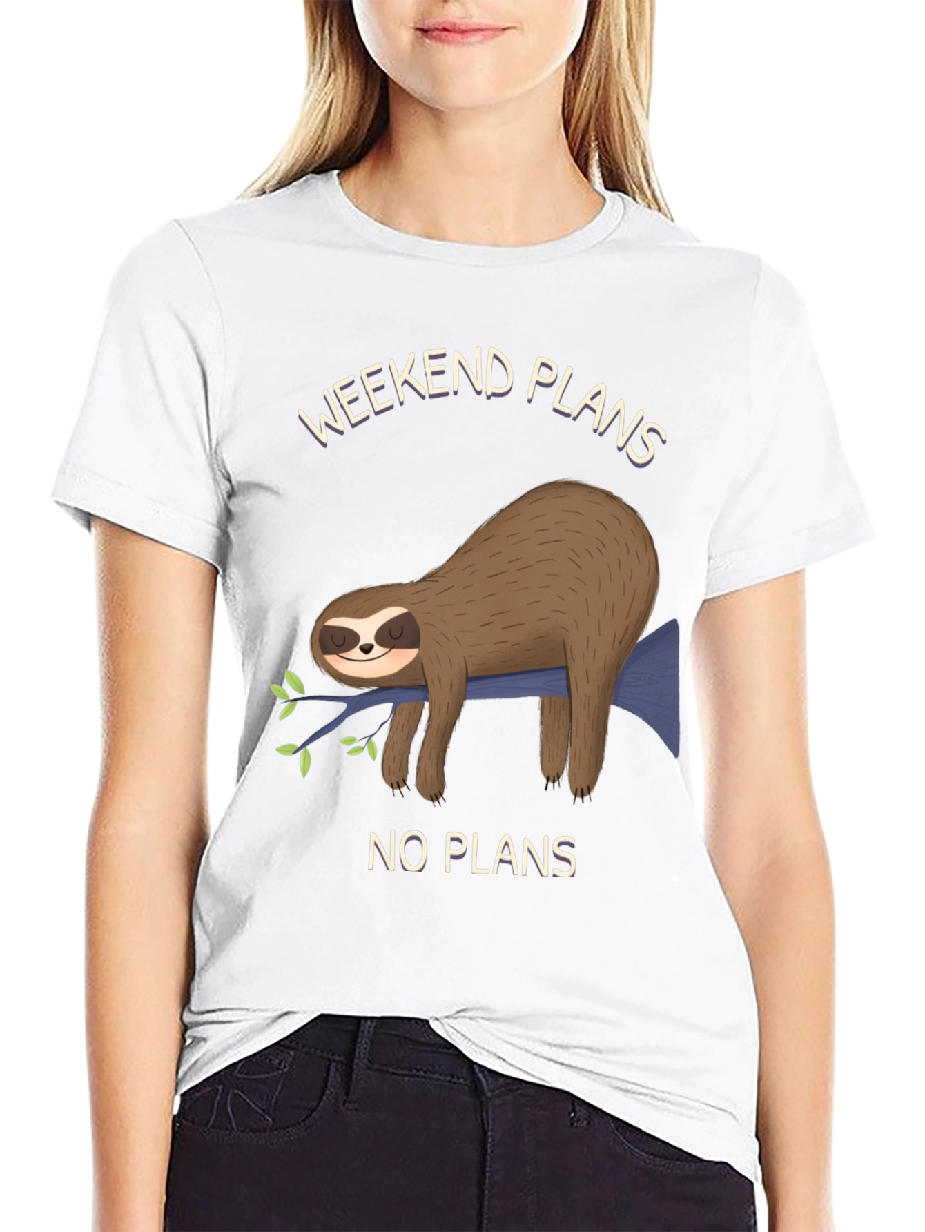 Weekend Plans Sloth T-Shirt - No Plans