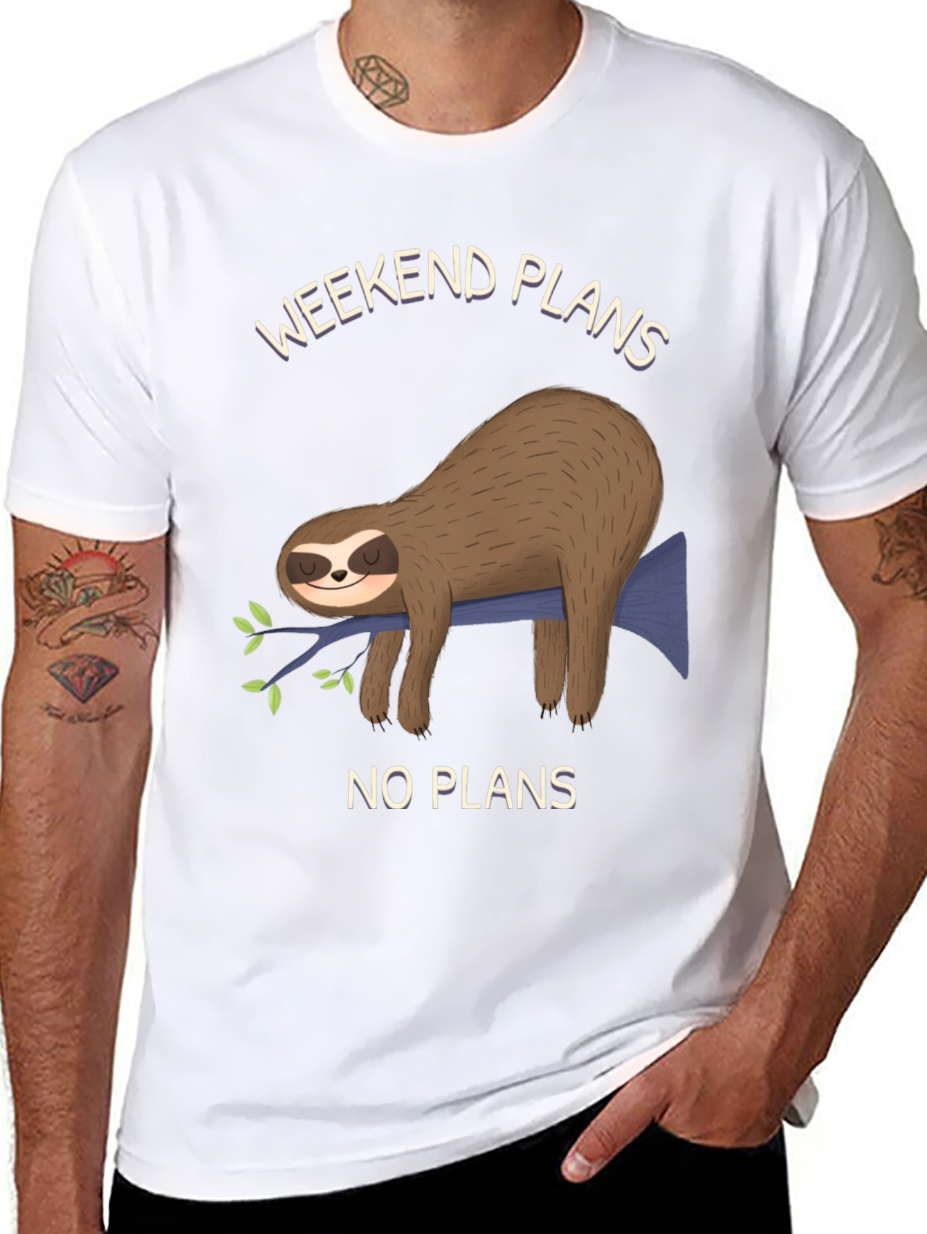 Weekend Plans Sloth T-Shirt - No Plans