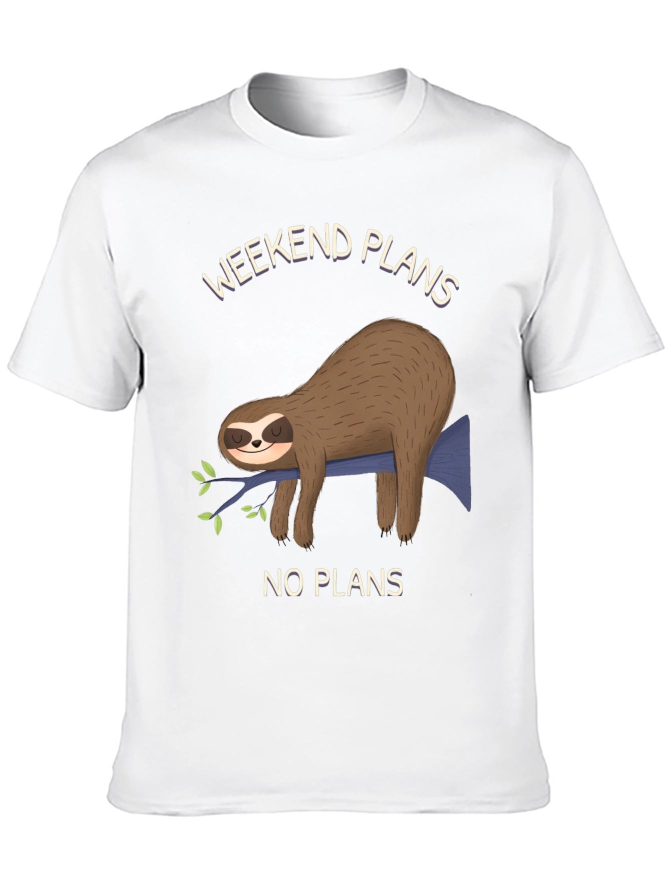 Weekend Plans Sloth T-Shirt - No Plans