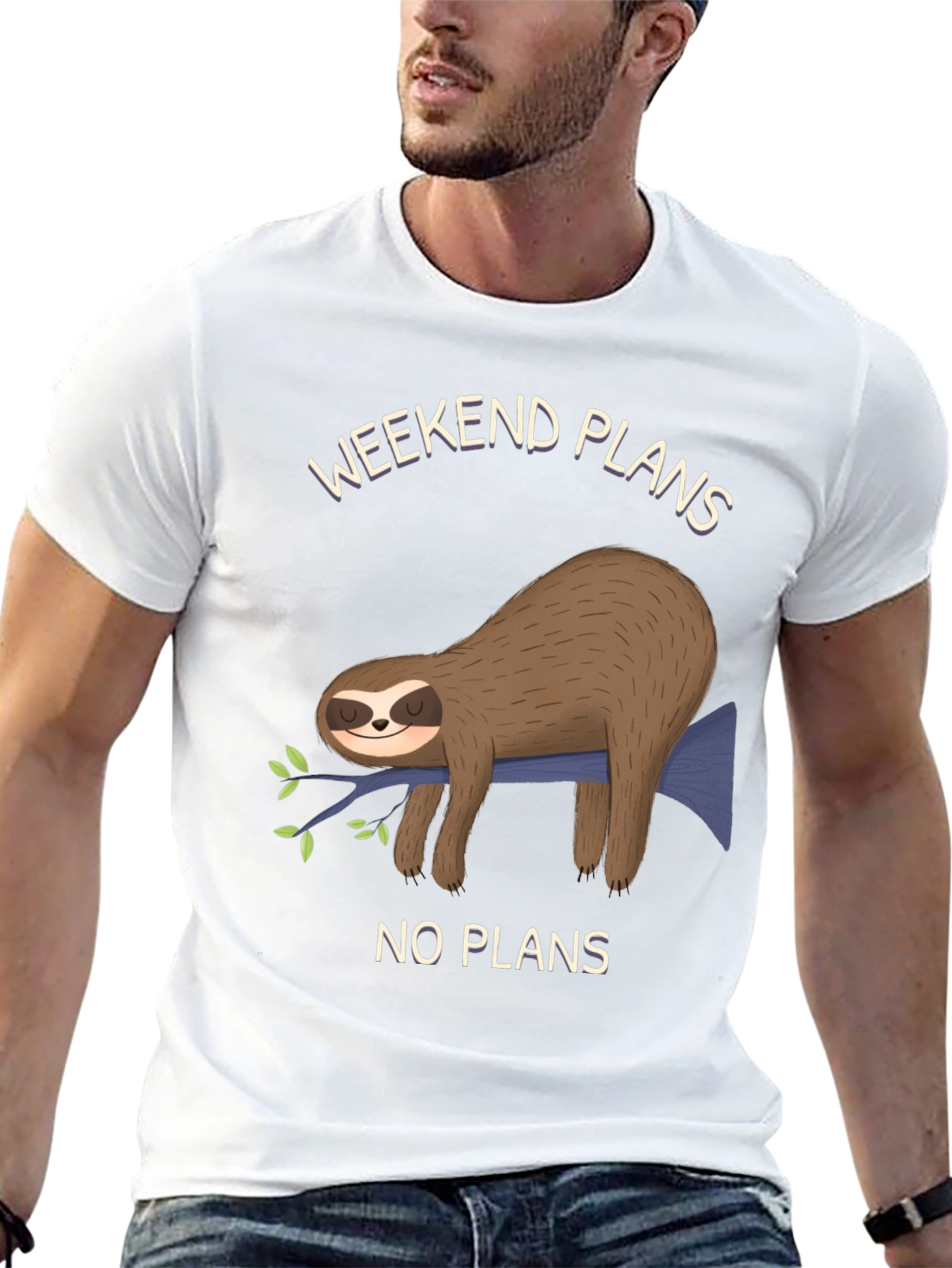 Weekend Plans Sloth T-Shirt - No Plans