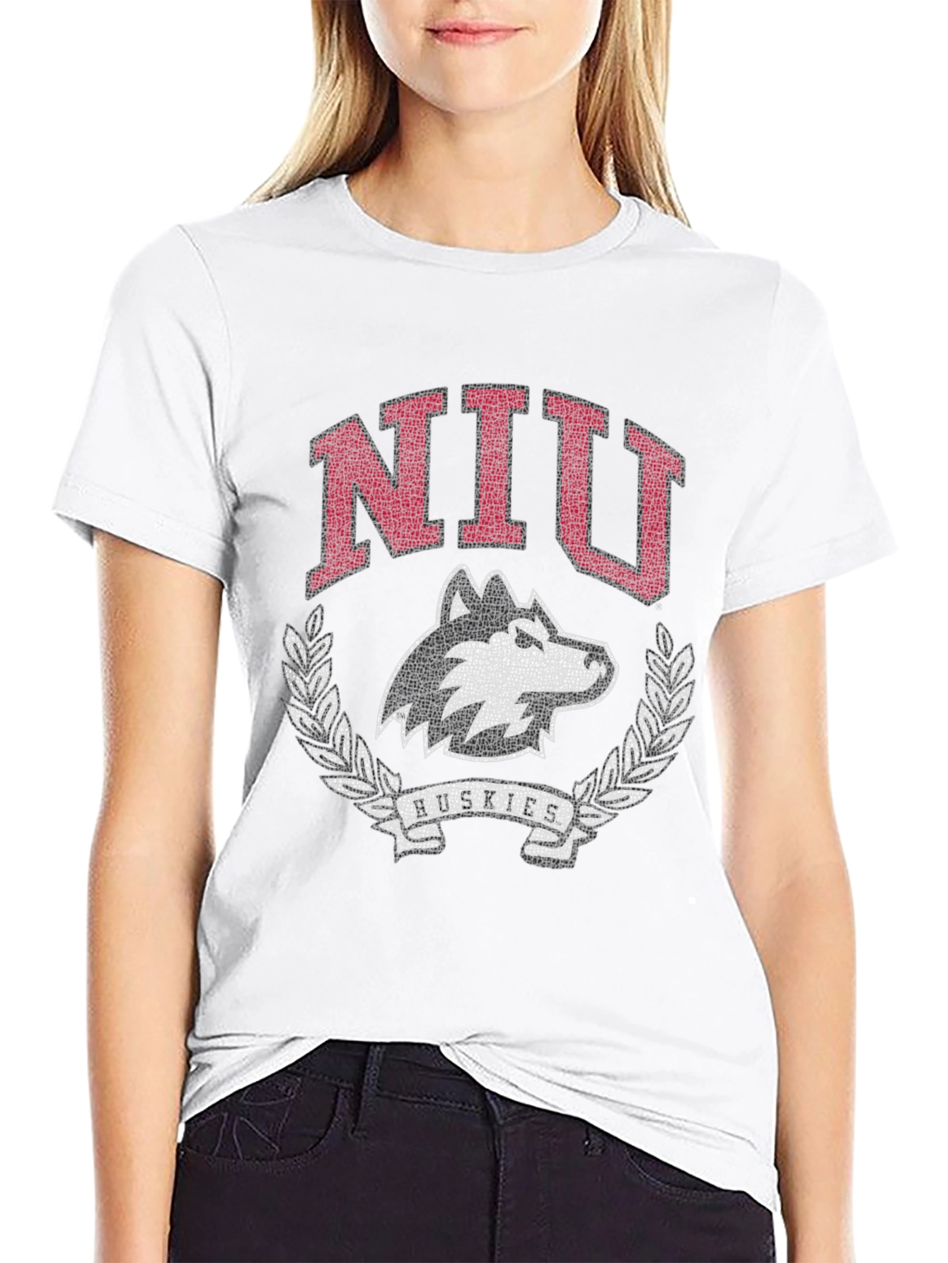 NIU Huskies T-Shirt - Black Cotton Graphic Tee