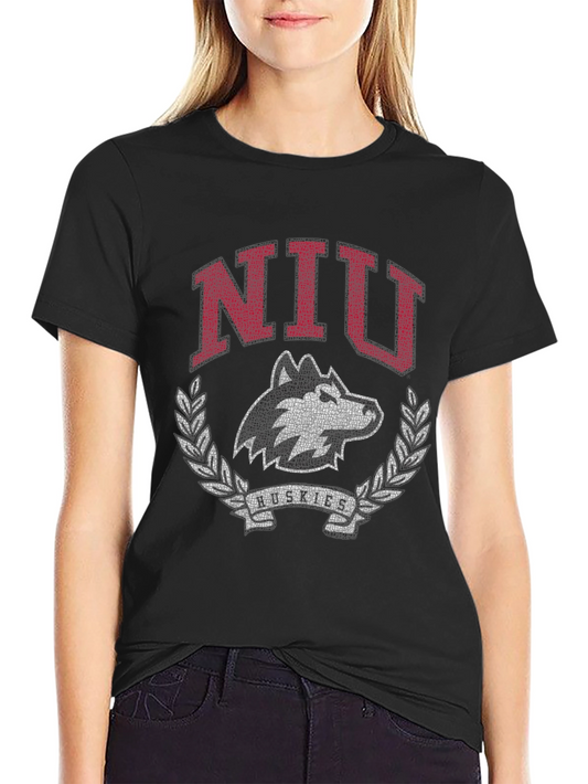 NIU Huskies T-Shirt - Black Cotton Graphic Tee