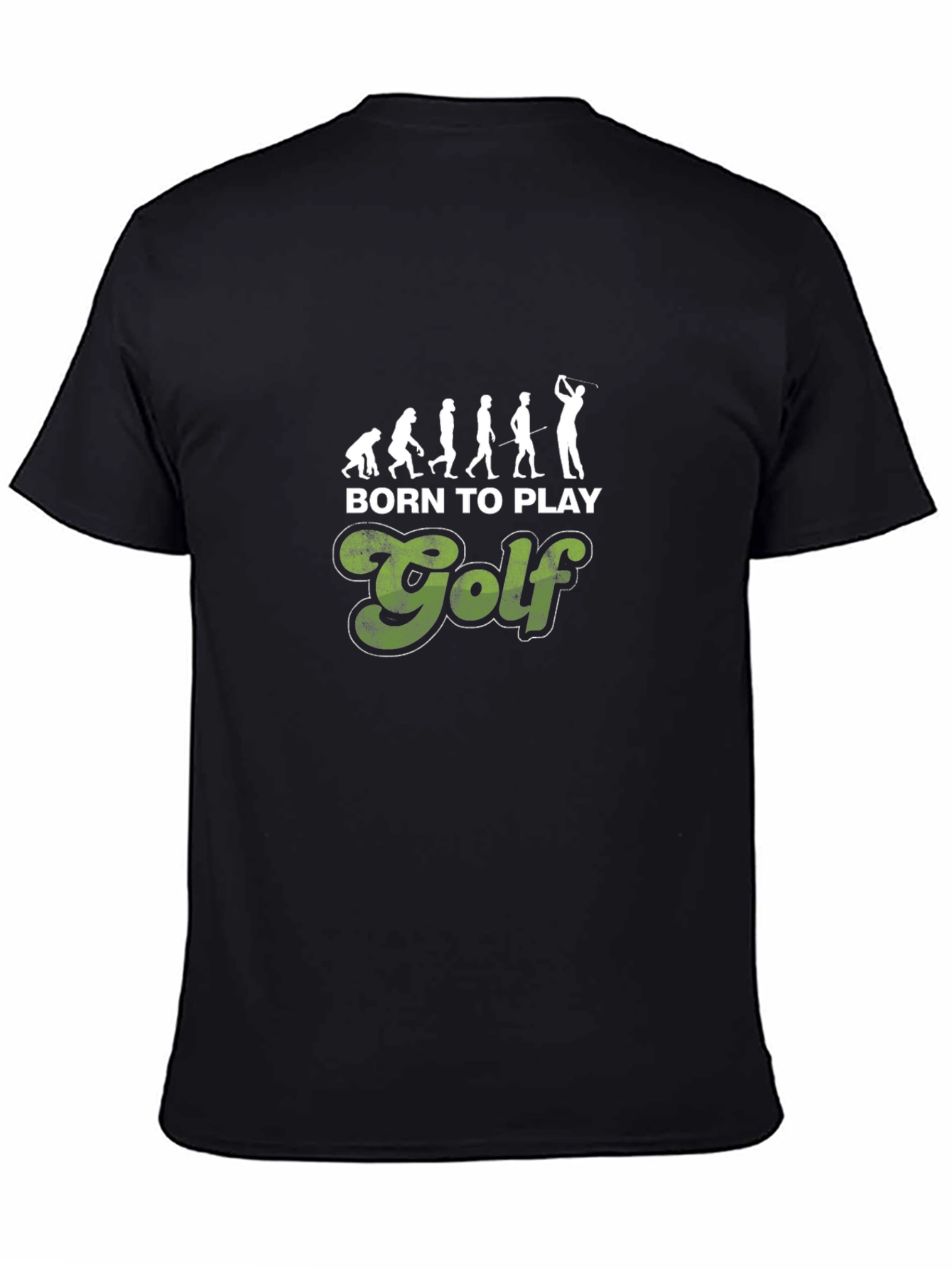 Born to Play Golf T-Shirt Evolution Design Tee