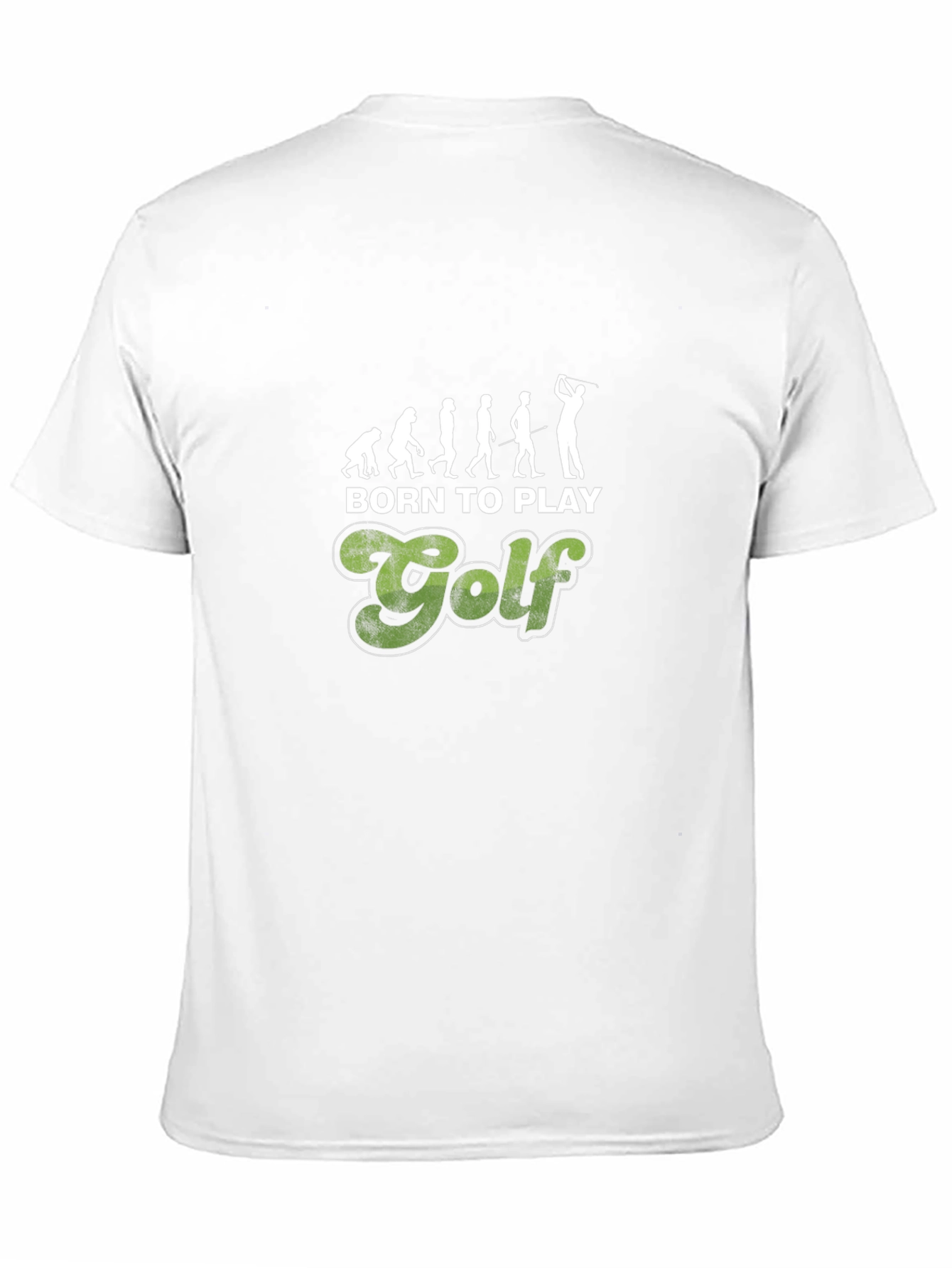Born to Play Golf T-Shirt Evolution Design Tee