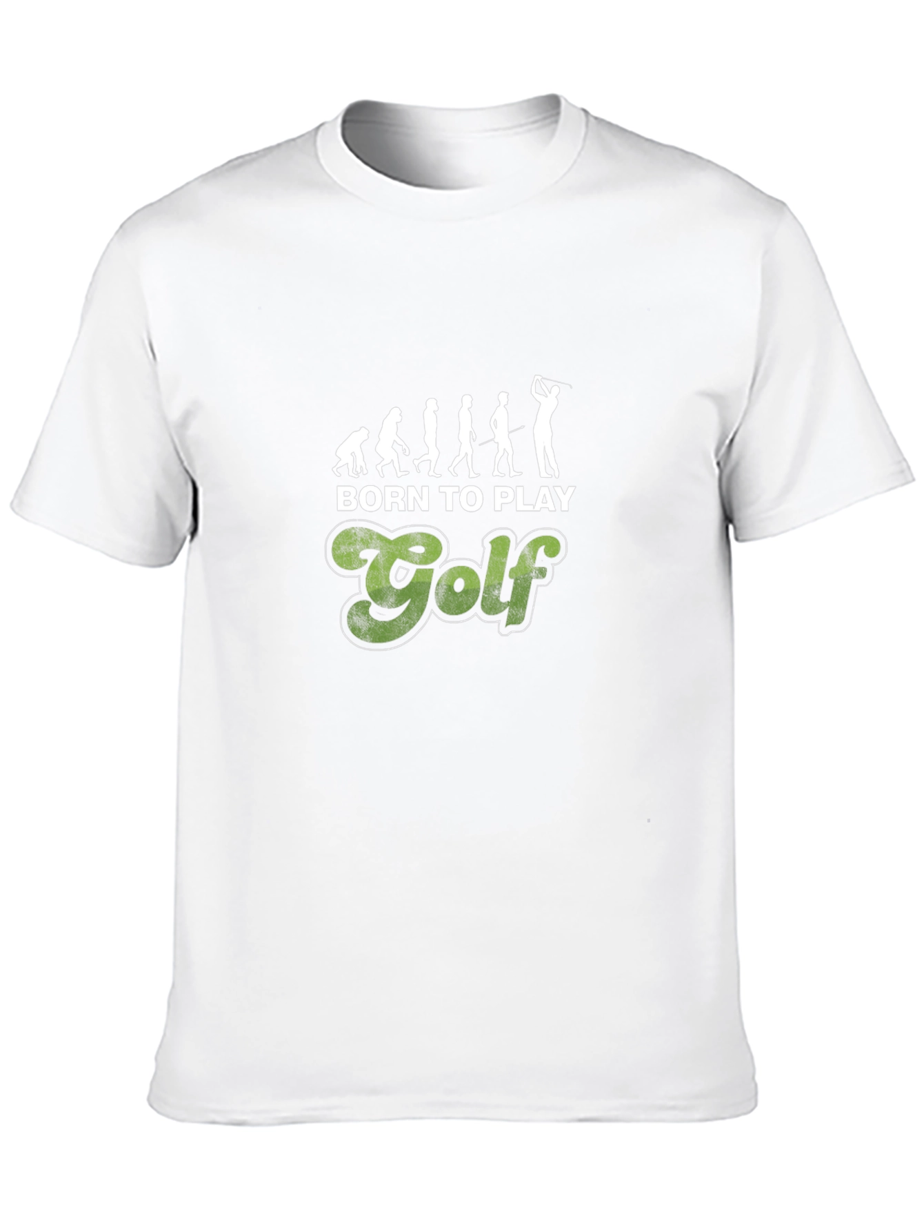 Born to Play Golf T-Shirt Evolution Design Tee