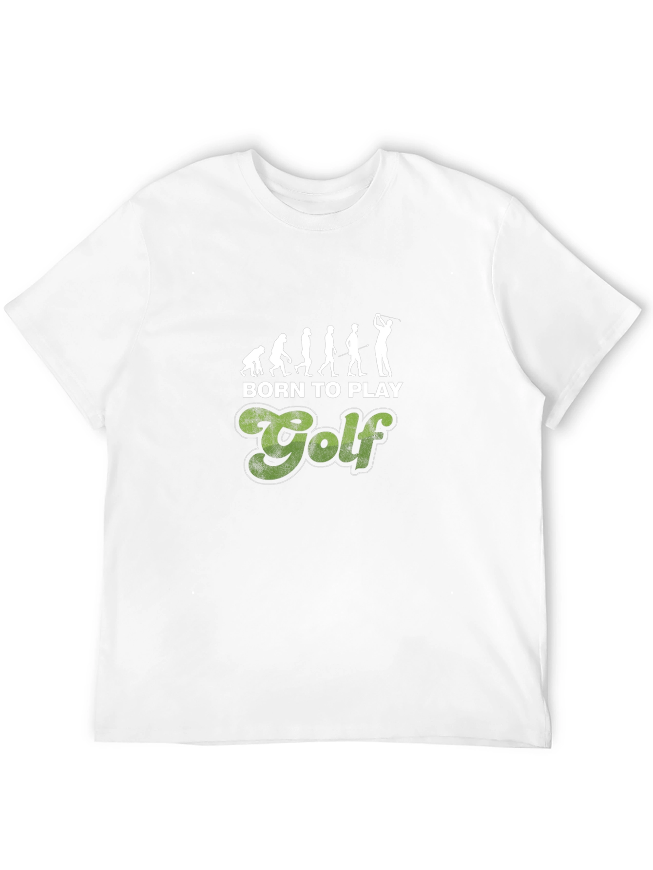 Born to Play Golf T-Shirt Evolution Design Tee