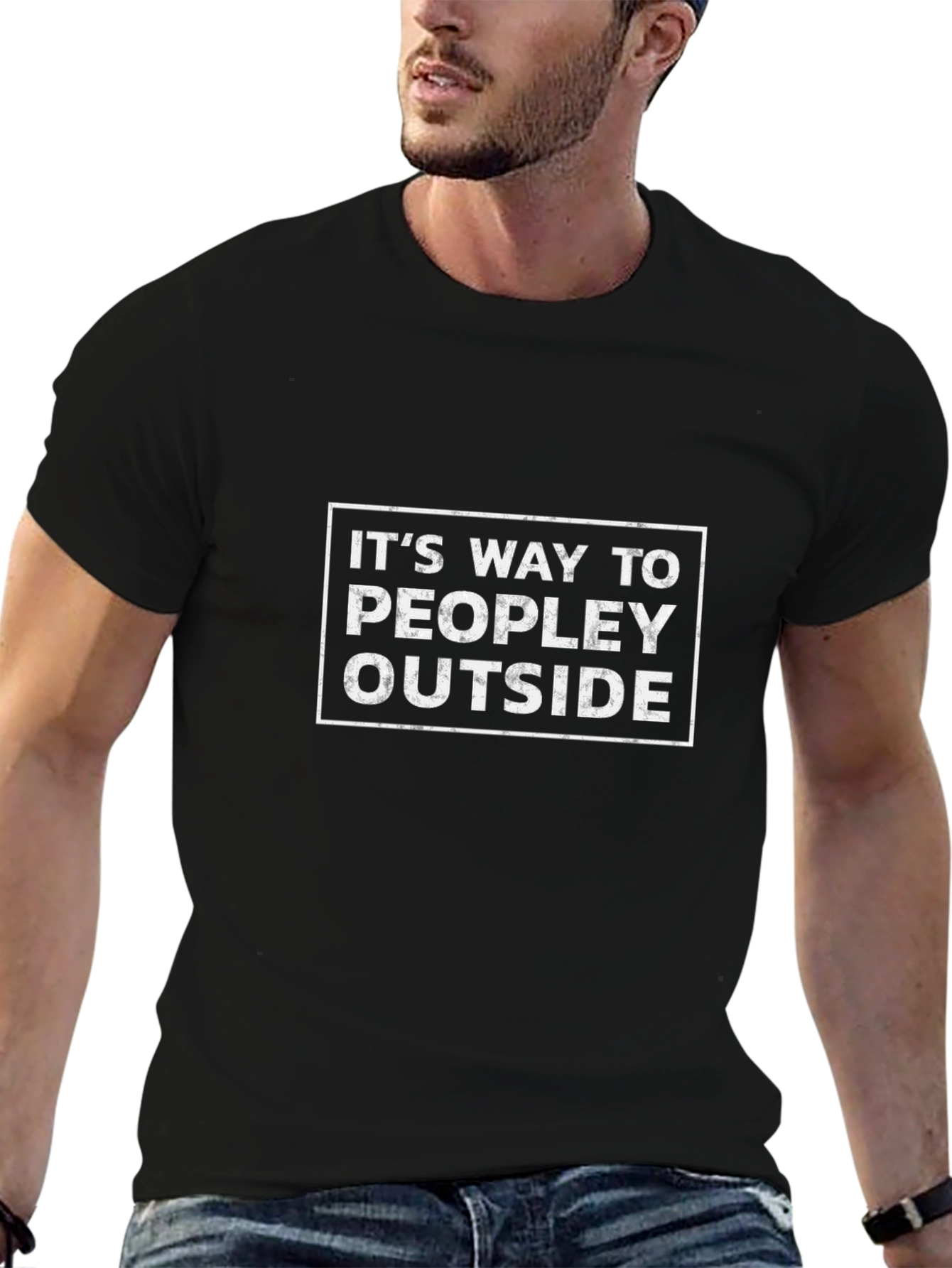 Its Way Too Peopley Outside Graphic Tee