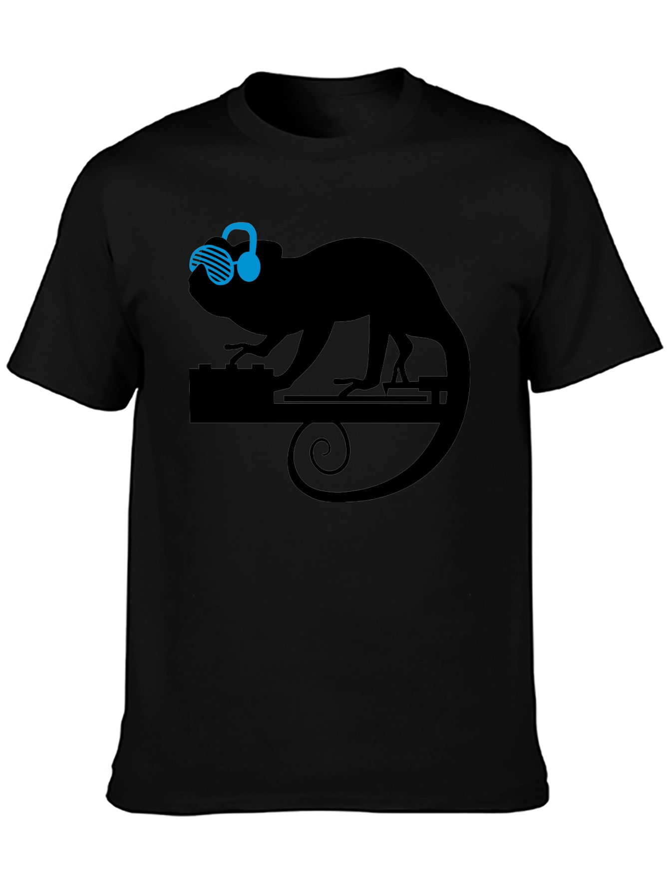 DJ Chameleon Graphic Tee - Cool Animal Lover T-Shirt