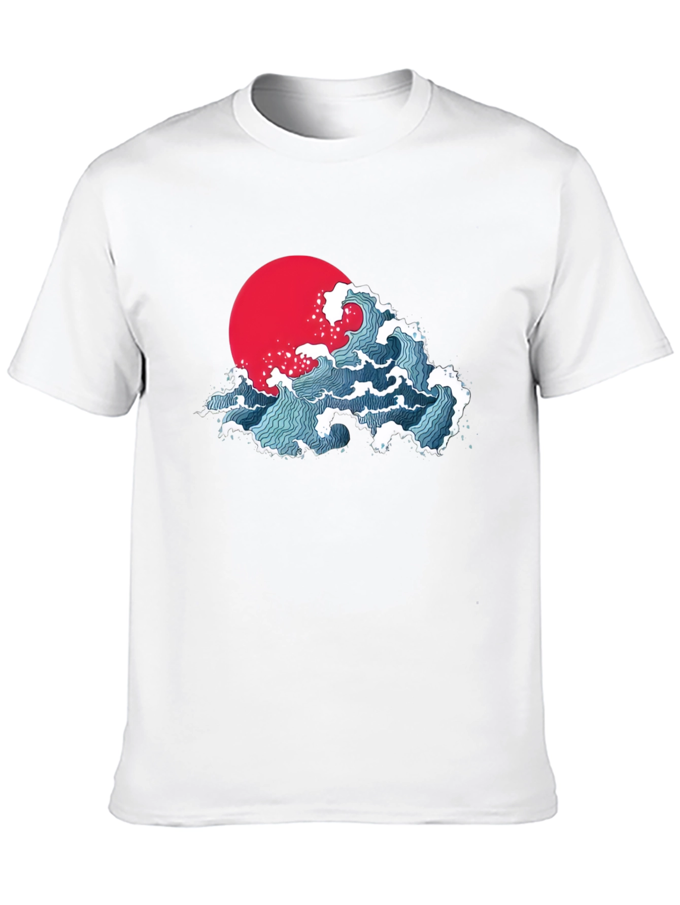 Japanese Wave Graphic T-Shirt - Black