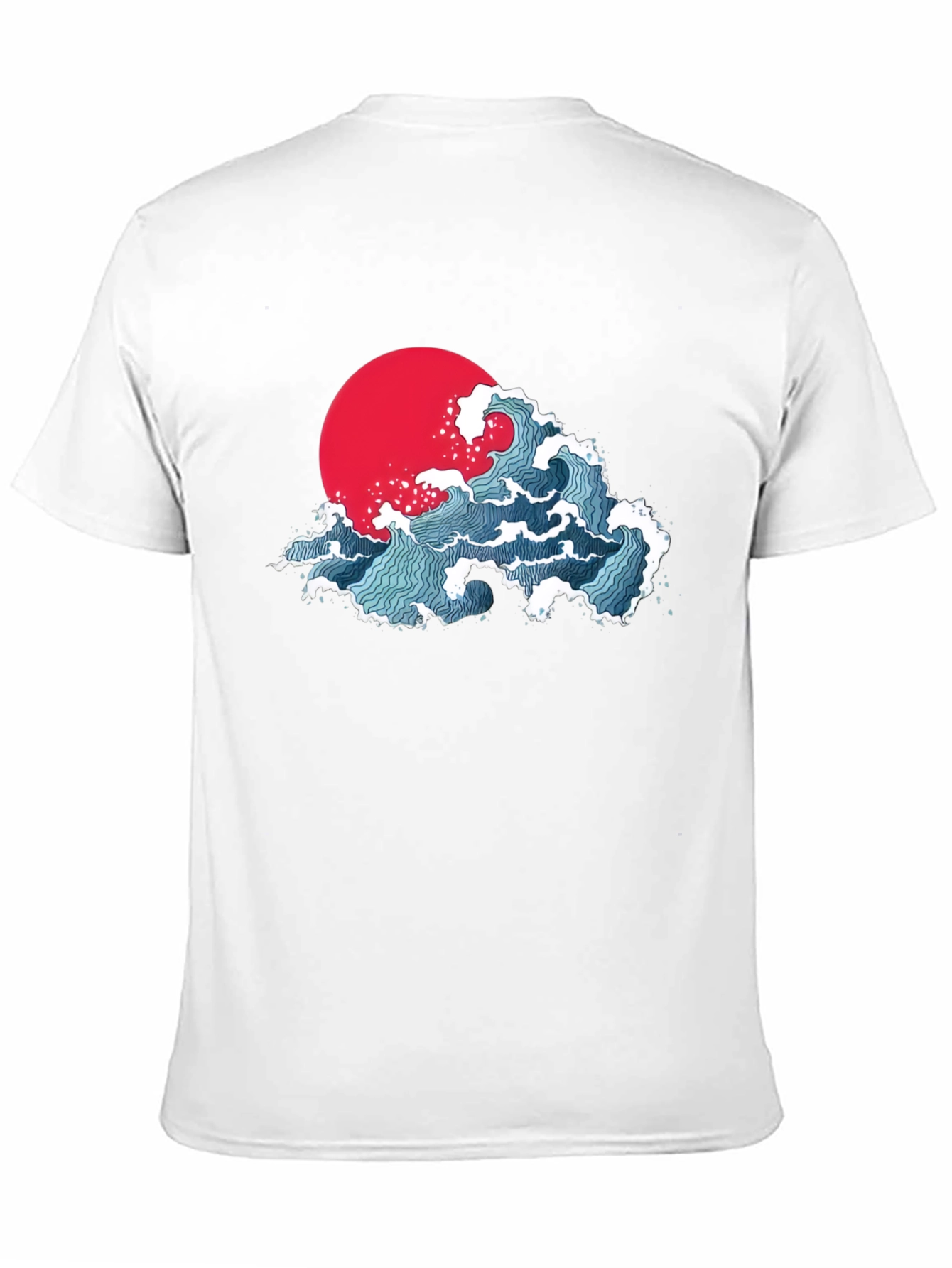 Japanese Wave Graphic T-Shirt - Black