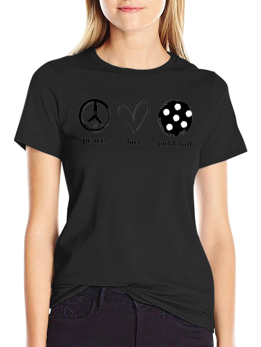 Peace Love Pickleball T-Shirt - Stylish & Comfortable