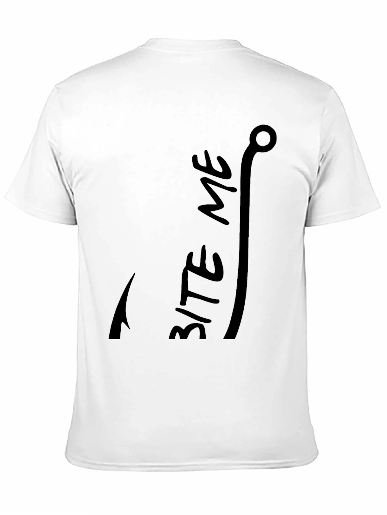 Bite Me Fishing Hook Graphic T-Shirt