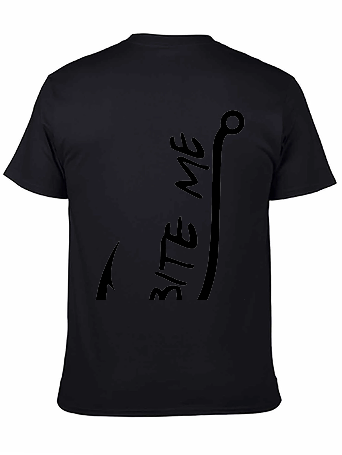 Bite Me Fishing Hook Graphic T-Shirt