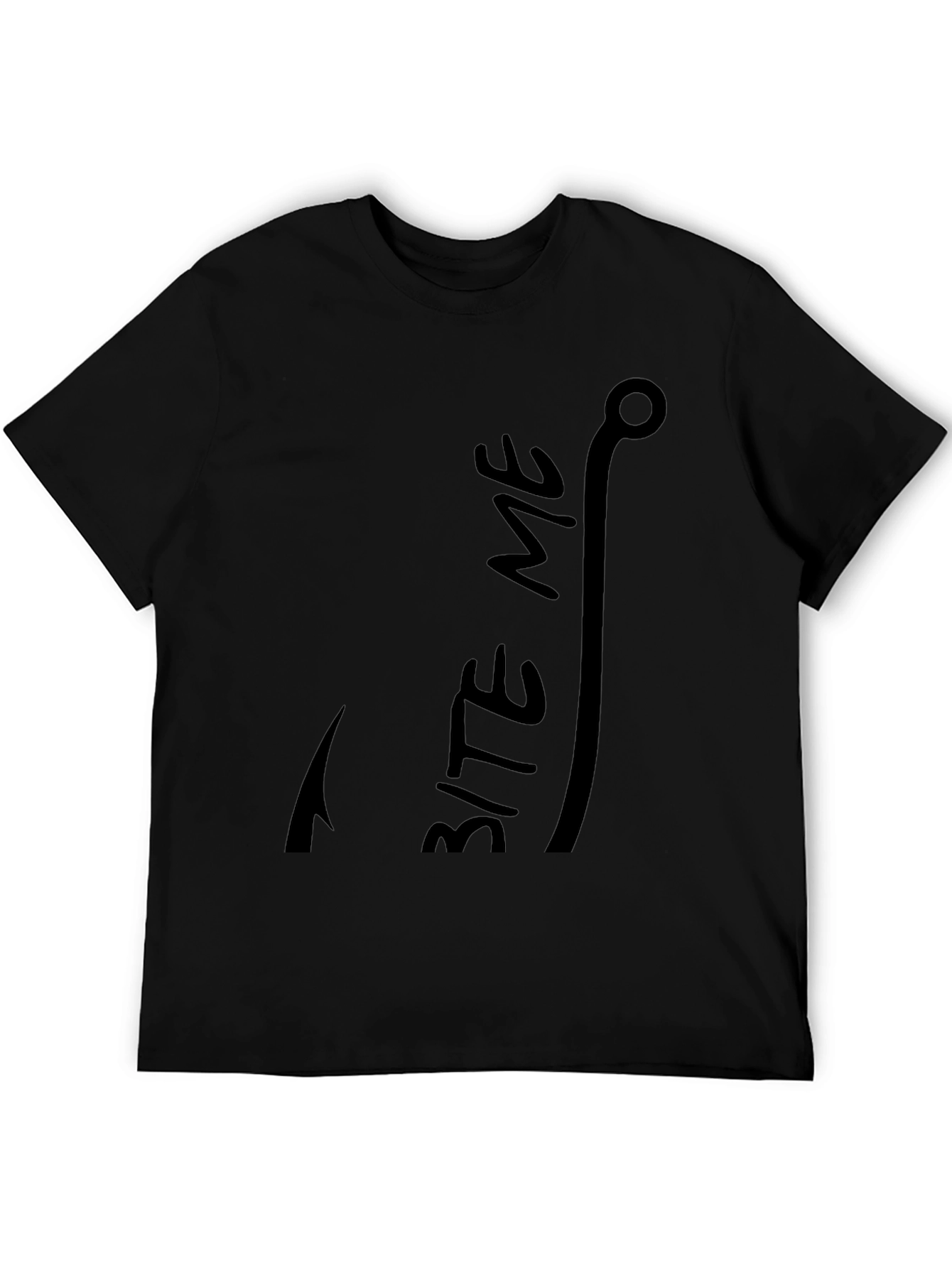 Bite Me Fishing Hook Graphic T-Shirt