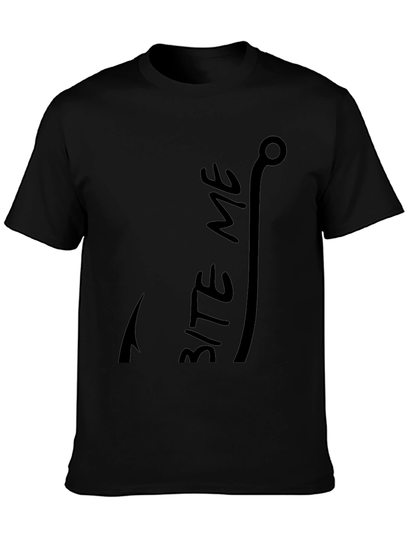 Bite Me Fishing Hook Graphic T-Shirt
