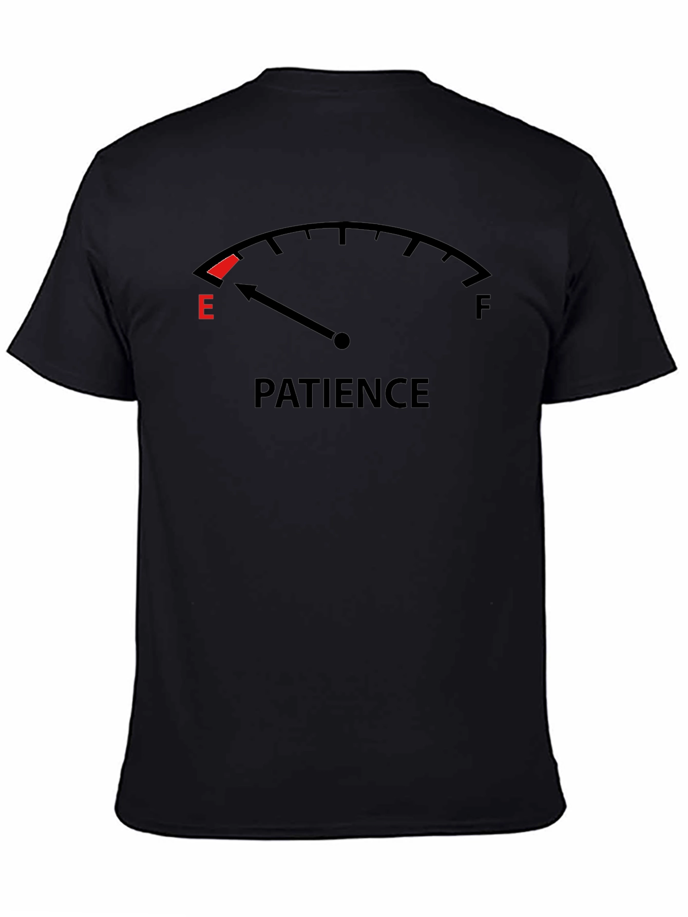 Patience Empty Tank Graphic Tee - Humor T-Shirt
