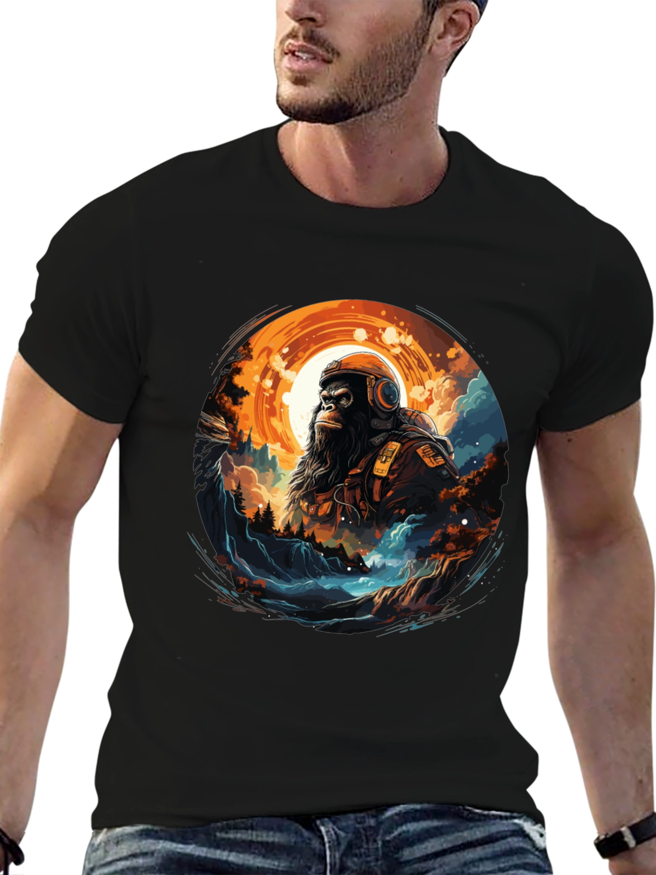 Astronaut Gorilla Graphic Tee
