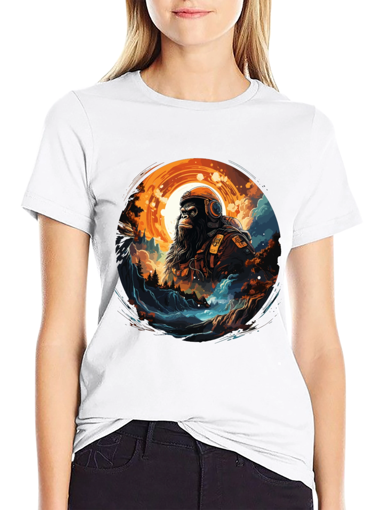 Astronaut Gorilla Graphic Tee