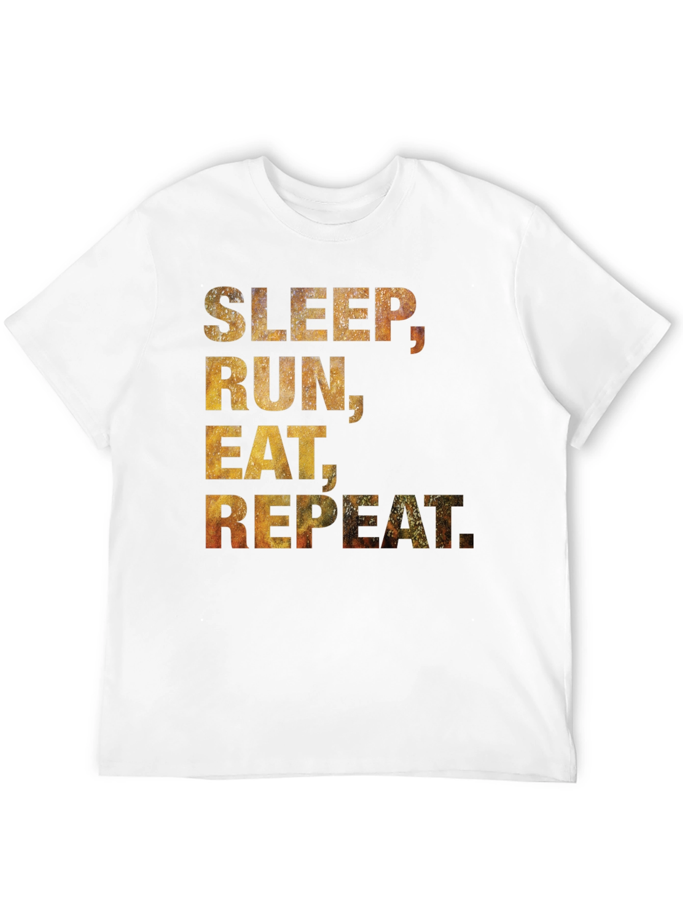 Sleep Run Eat Repeat T-Shirt - Black Cotton Tee