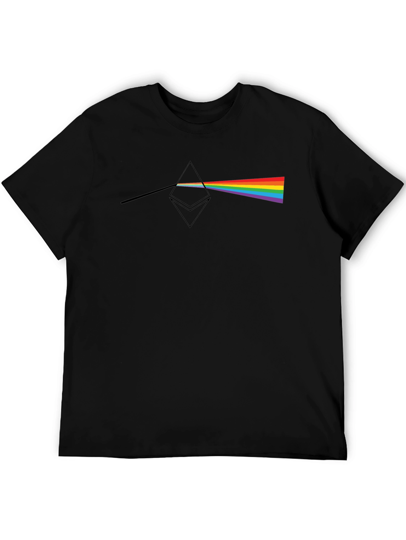 Prism Ethereum Mens Black T-Shirt