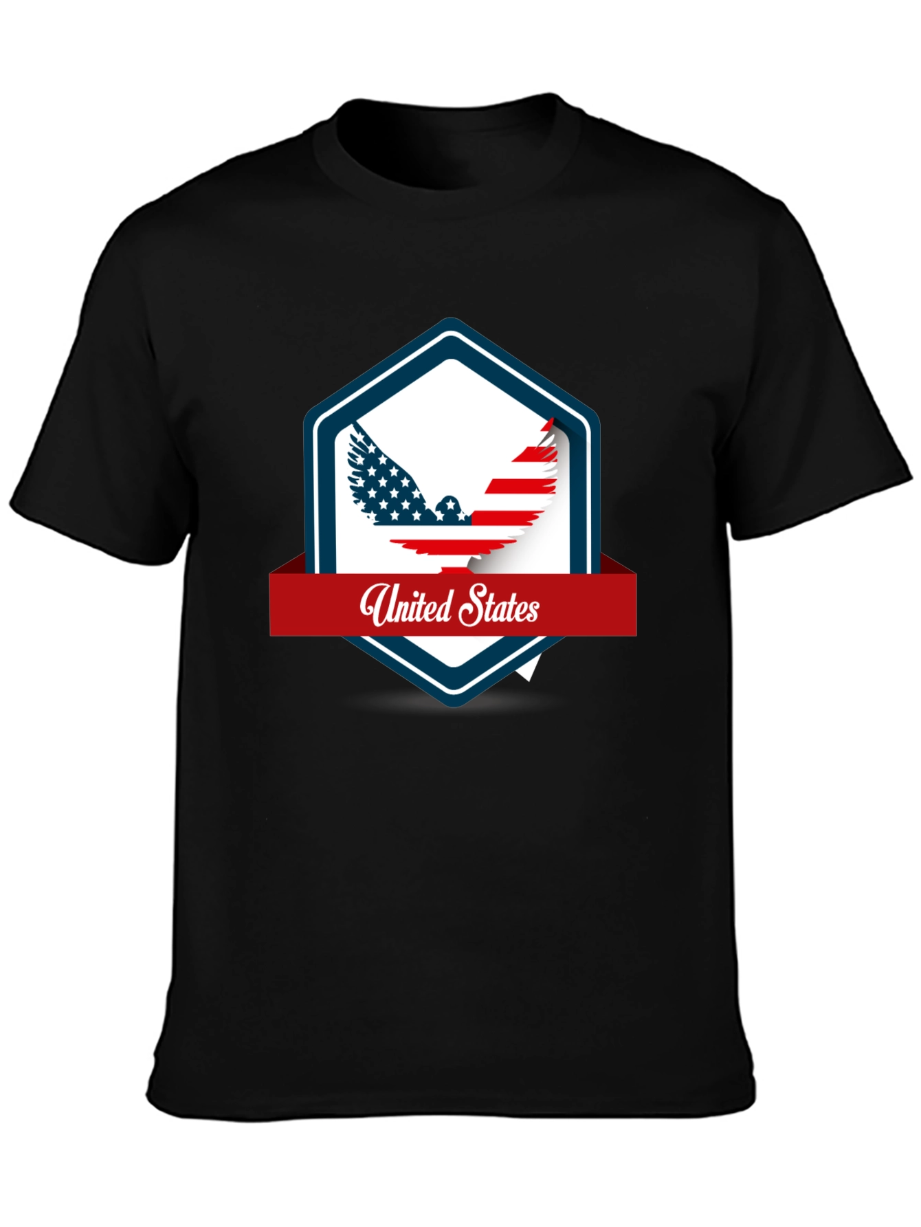 United States Eagle Graphic Black T-Shirt