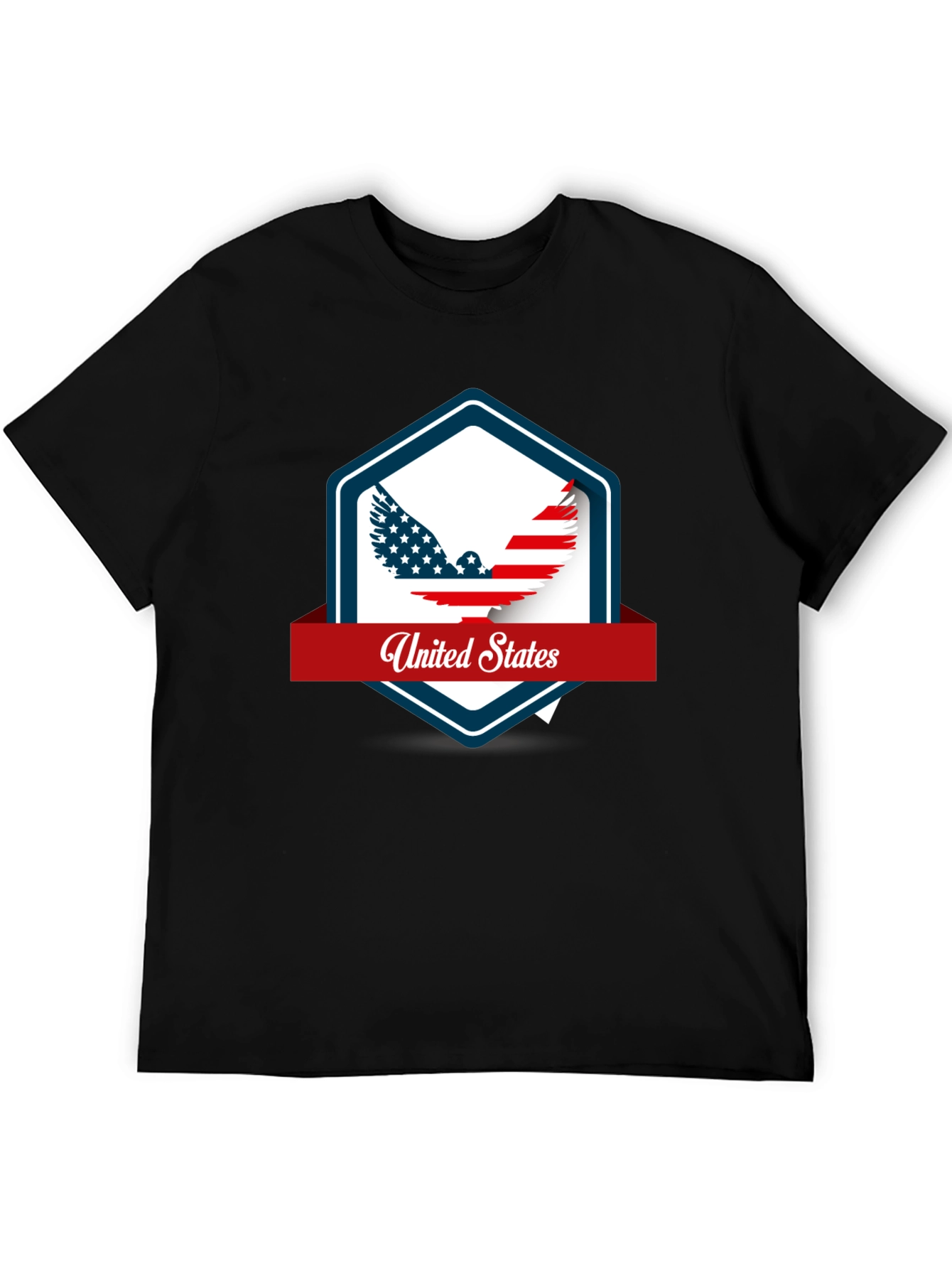 United States Eagle Graphic Black T-Shirt