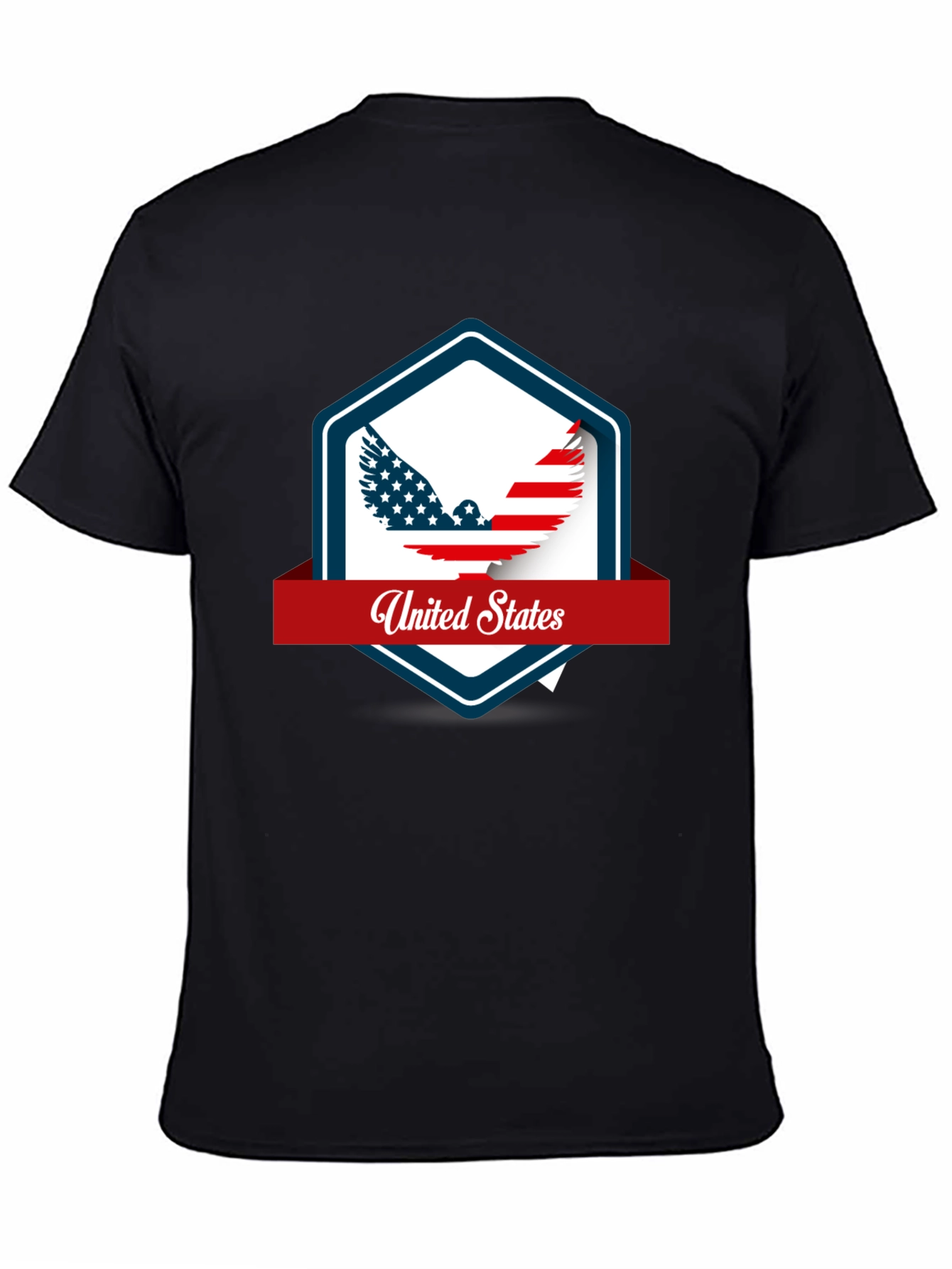 United States Eagle Graphic Black T-Shirt