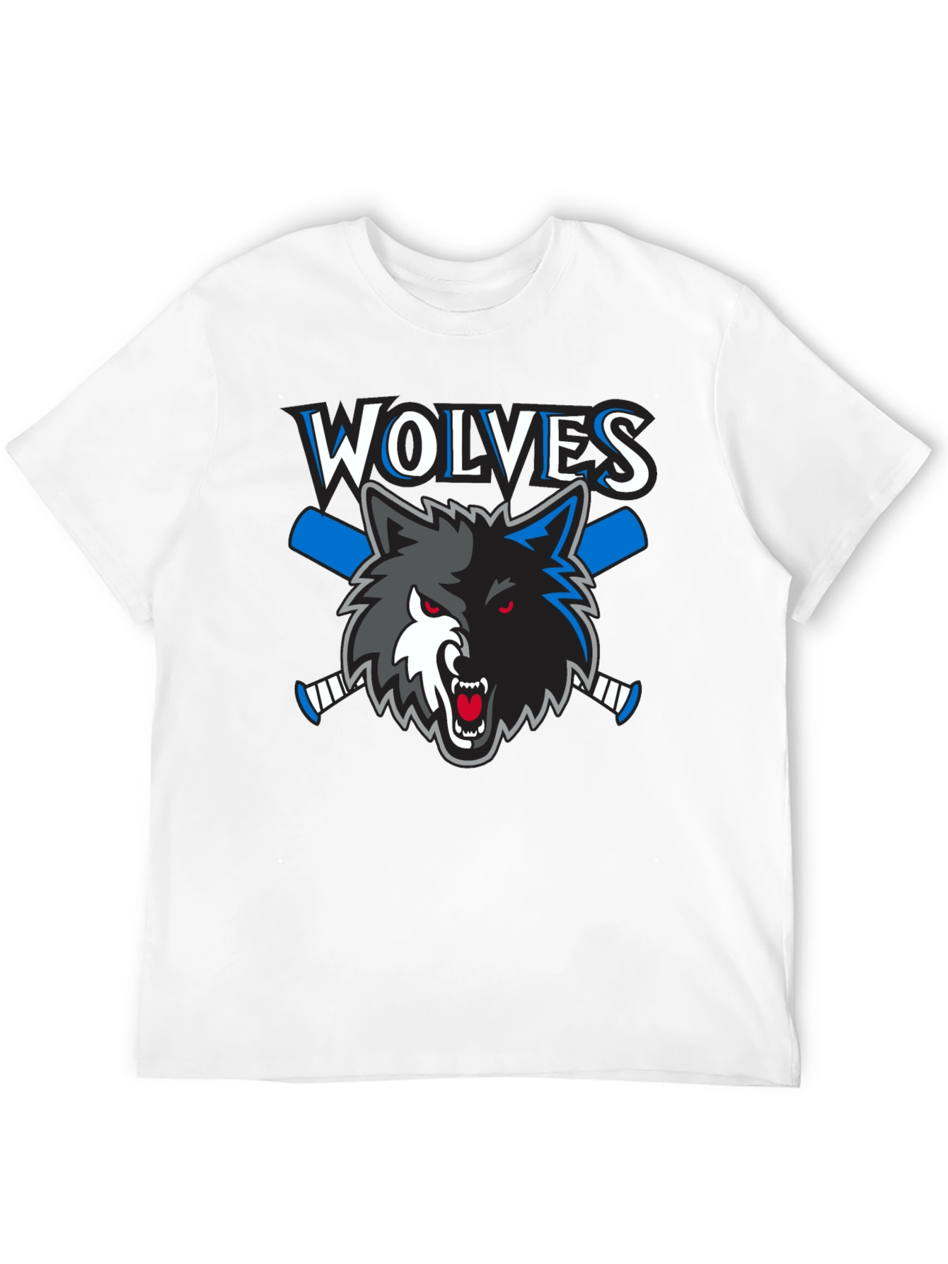 Wolves Hockey T-Shirt - Black Graphic Tee