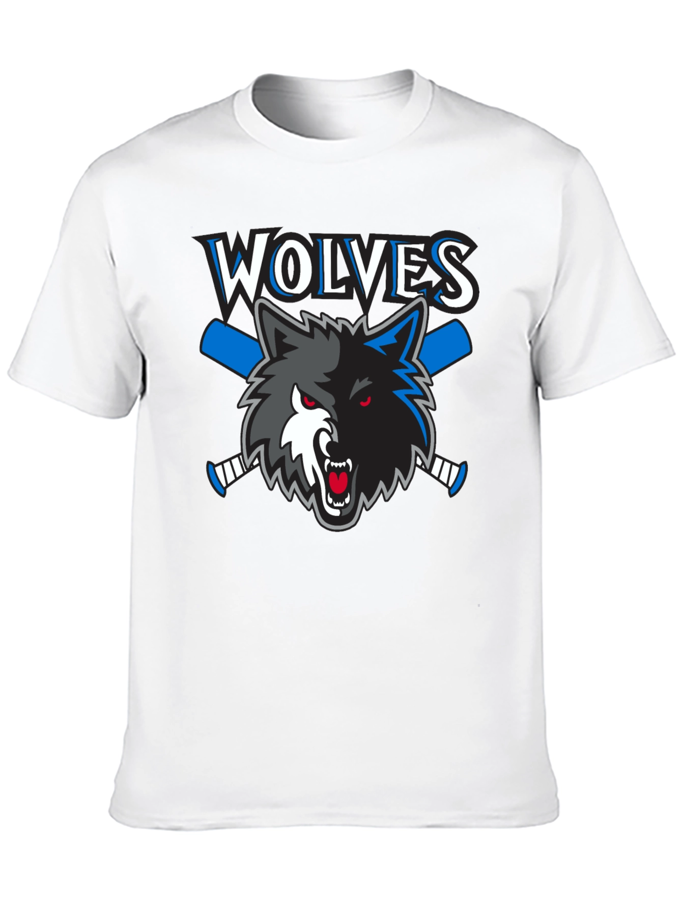 Wolves Hockey T-Shirt - Black Graphic Tee