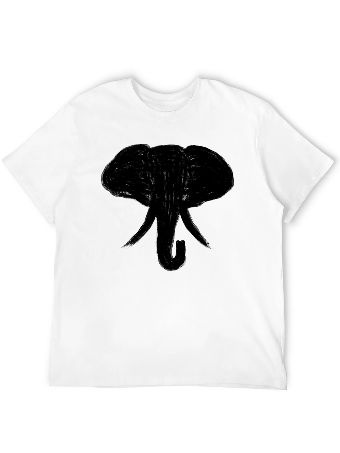 Black Elephant Graphic Tee - Casual Style