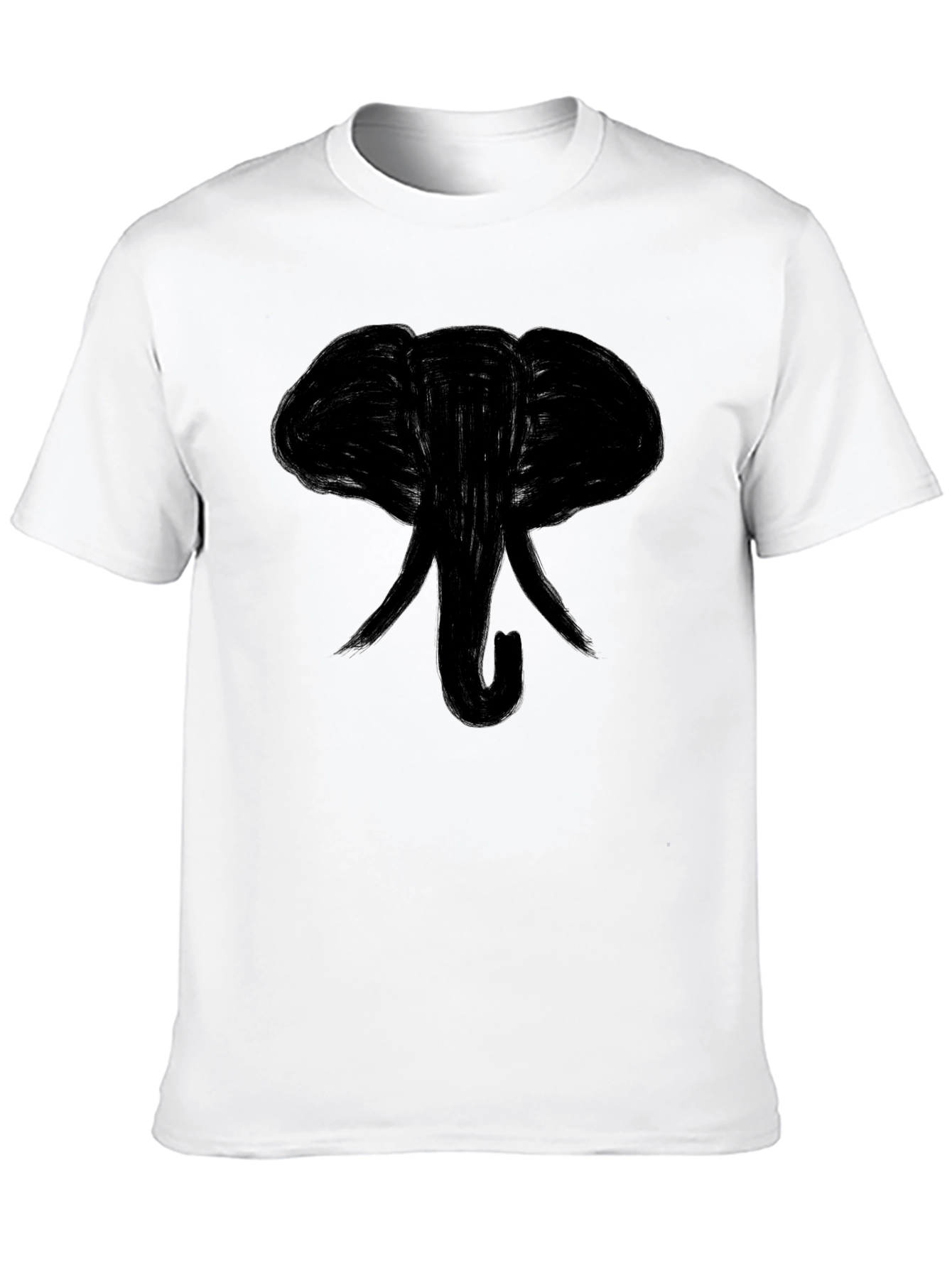 Black Elephant Graphic Tee - Casual Style