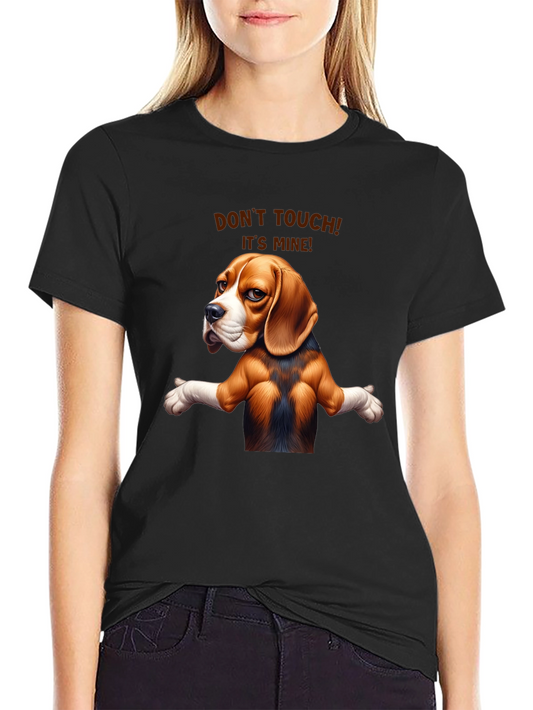 Funny Dog Graphic Tee - Dont Touch! Its Mine!