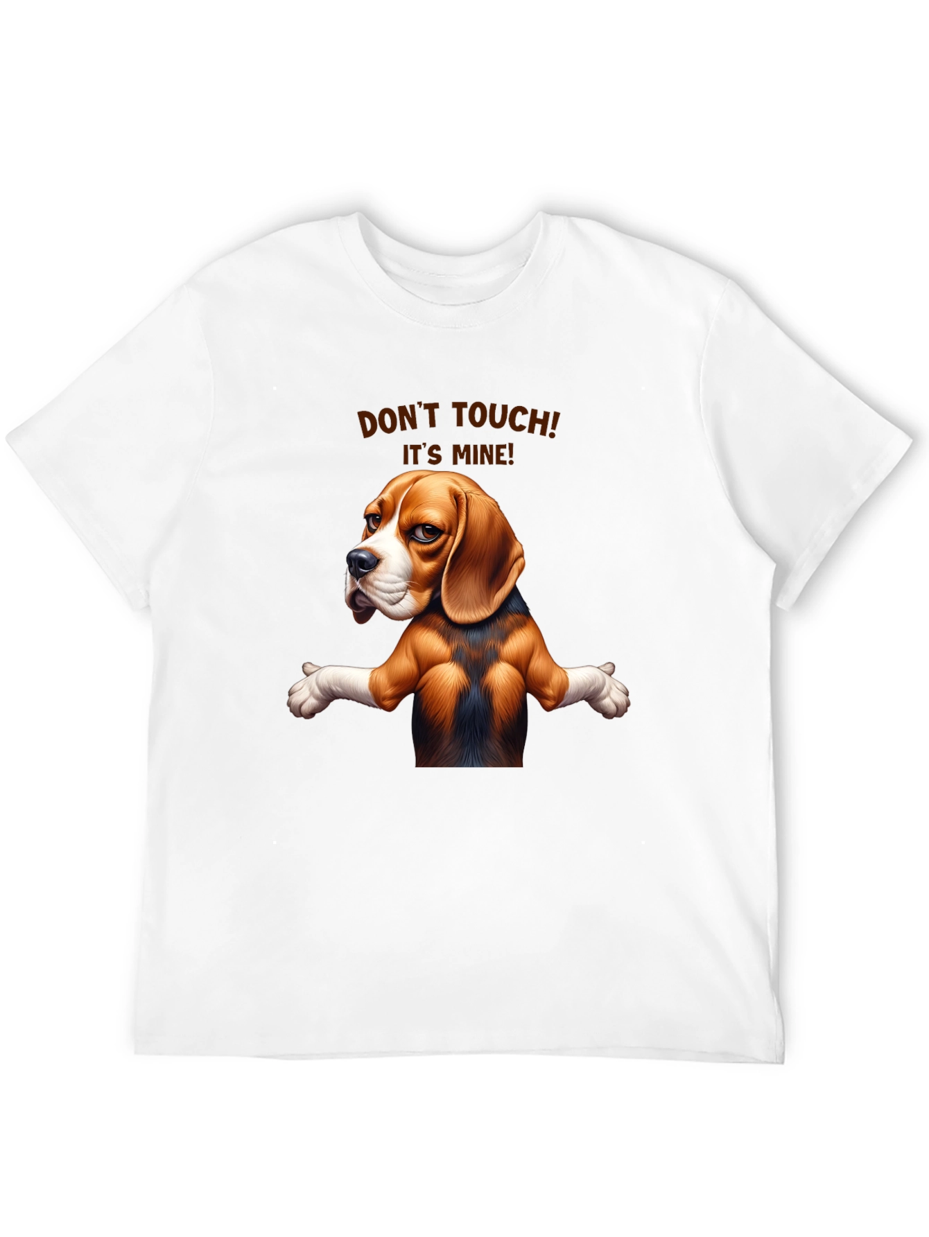 Funny Dog Graphic Tee - Dont Touch! Its Mine!