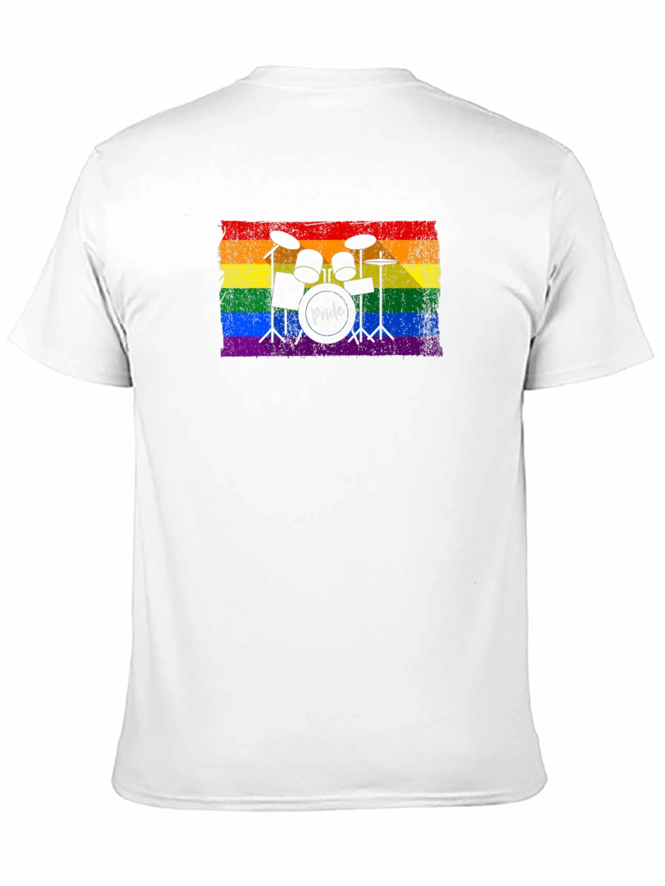 Pride Drum Kit T-Shirt - LGBTQ Rainbow Flag