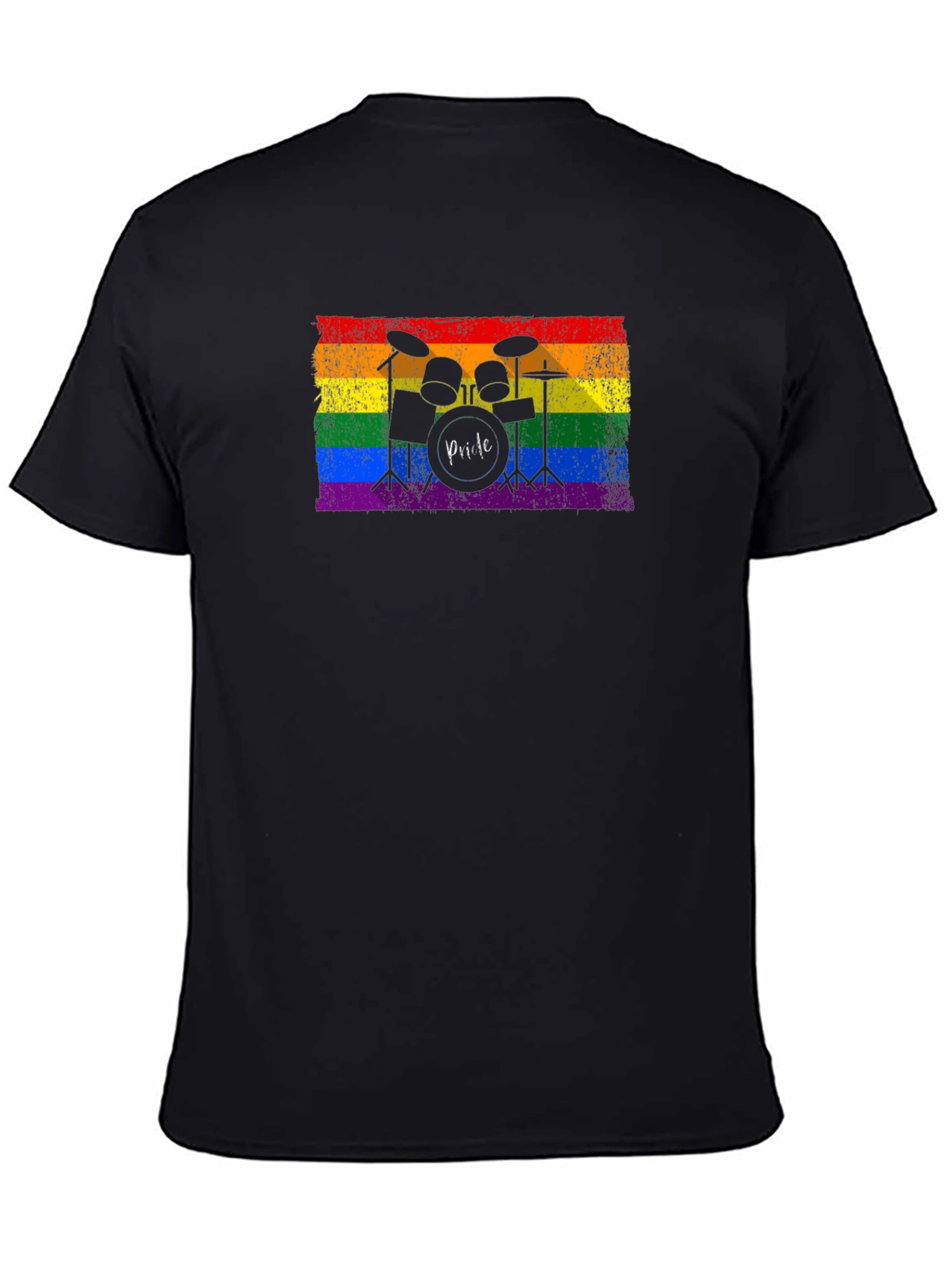Pride Drum Kit T-Shirt - LGBTQ Rainbow Flag