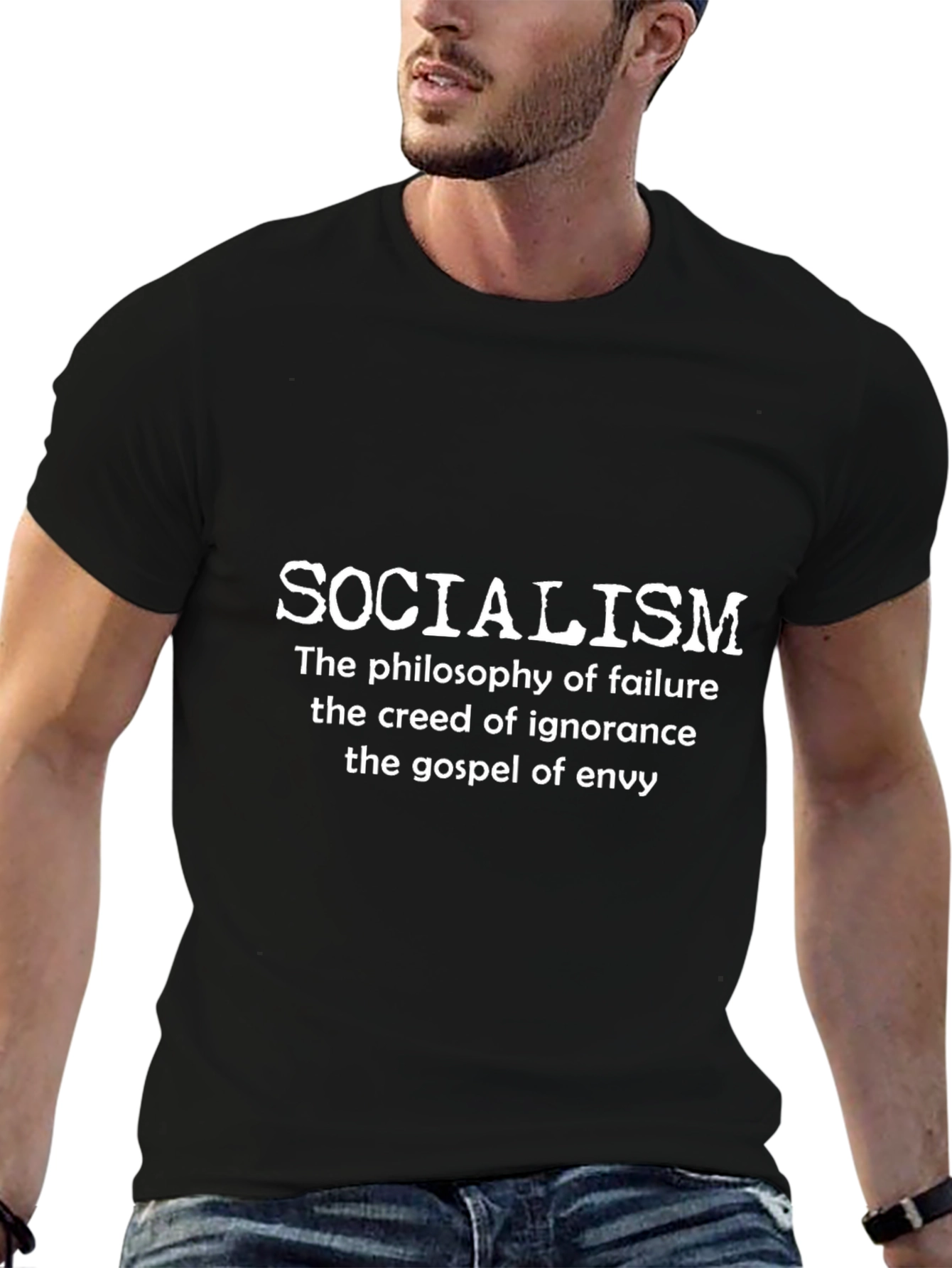 Anti-Socialism Philosophy Graphic T-Shirt