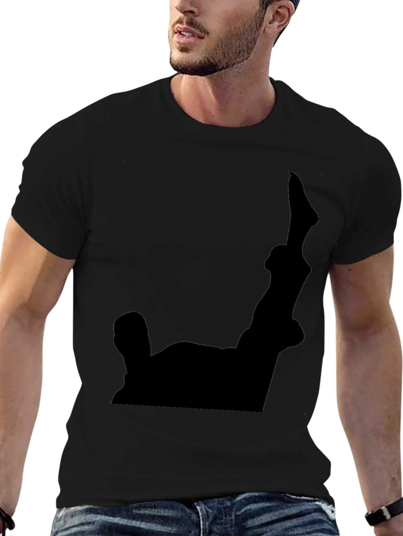 Black Graphic Tee - Statue of Liberty