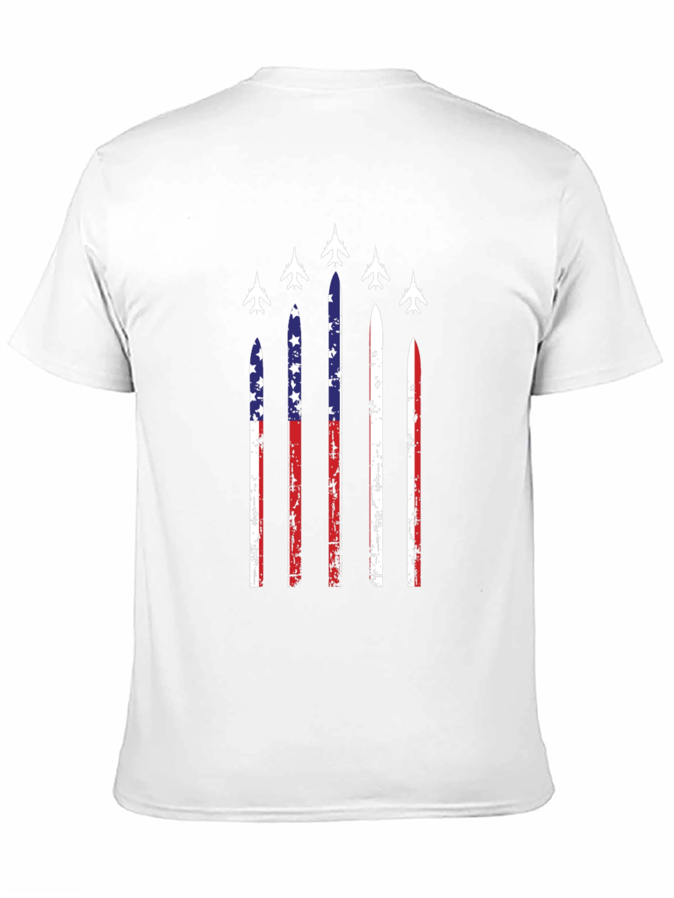 American Flag Jet Fighter T-Shirt