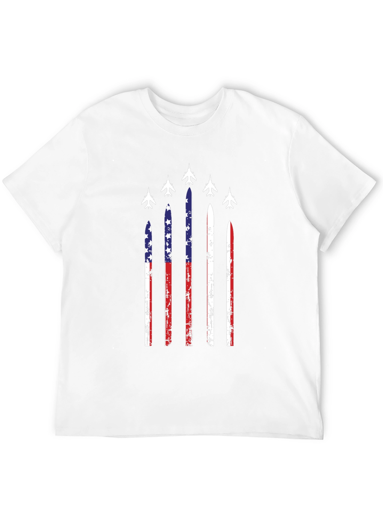 American Flag Jet Fighter T-Shirt