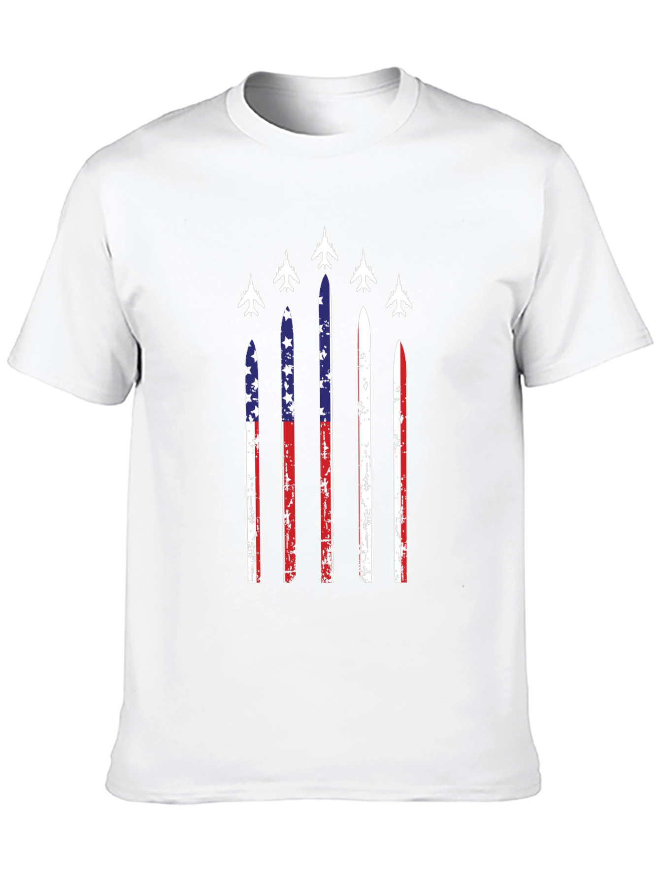 American Flag Jet Fighter T-Shirt