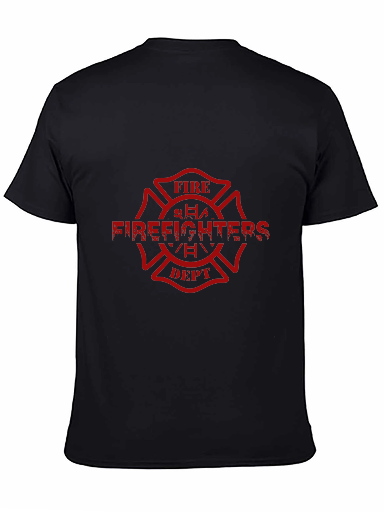Firefighters Dept. Graphic Tee - Black Cotton Comfort