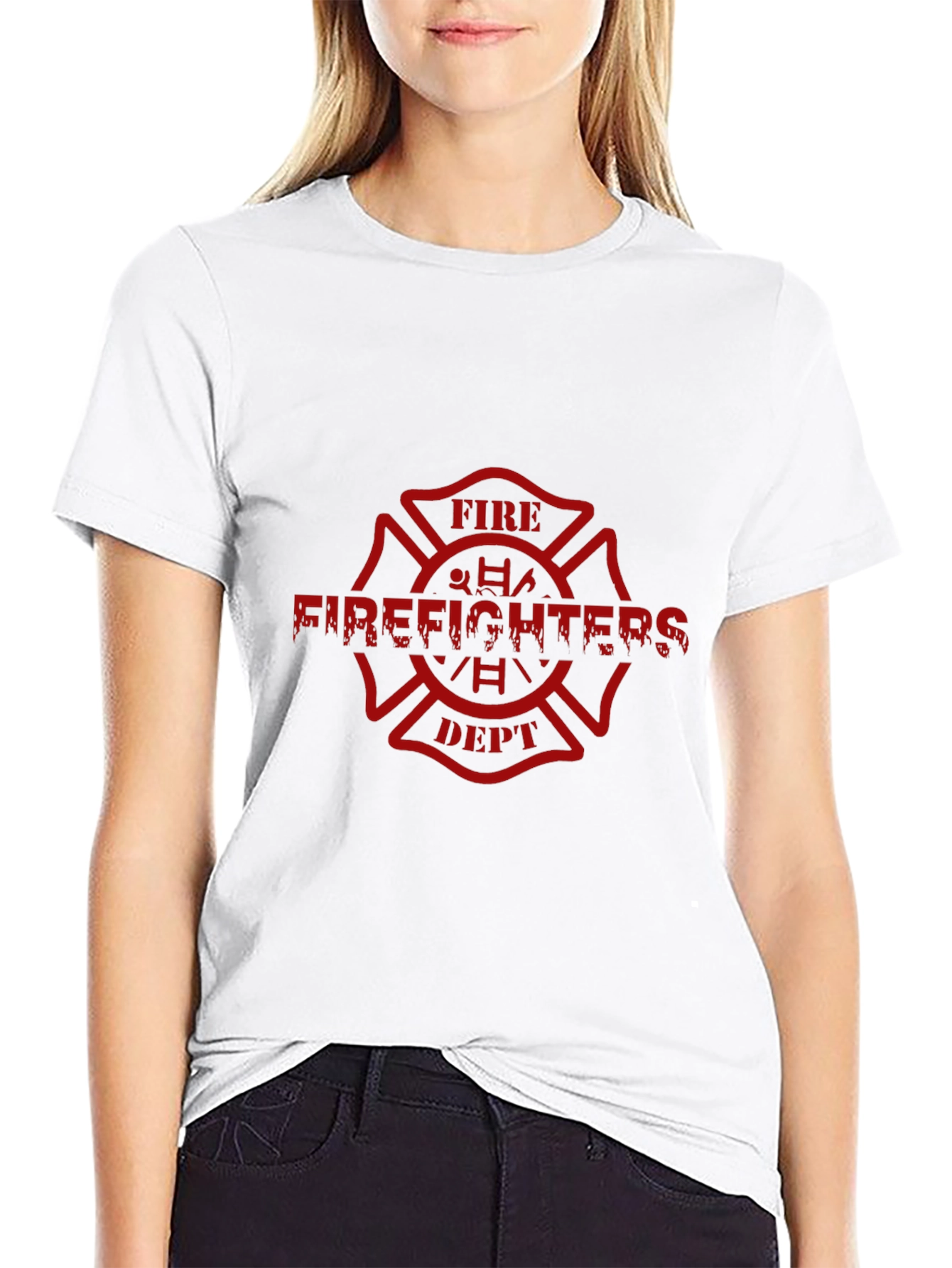 Firefighters Dept. Graphic Tee - Black Cotton Comfort