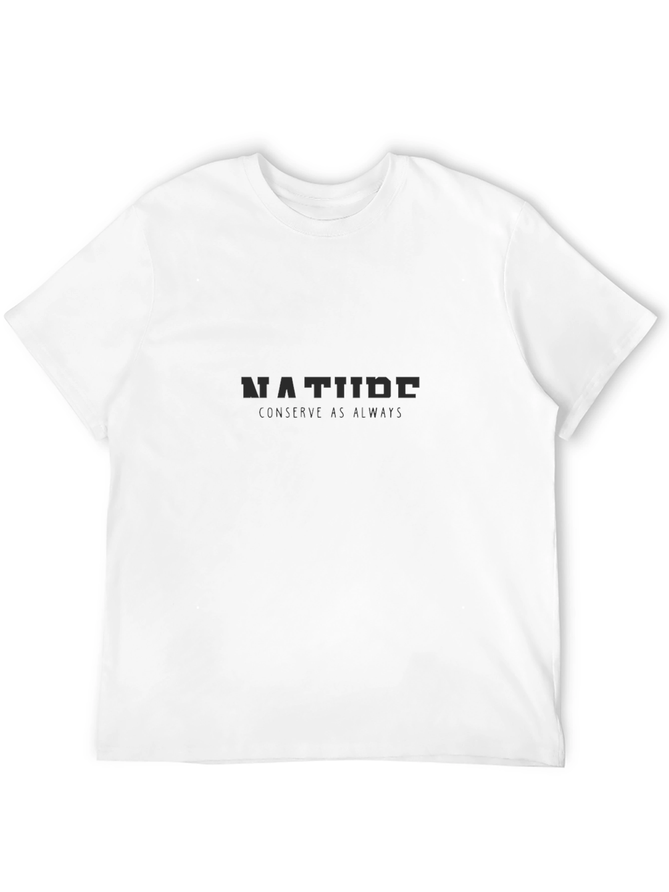 Natide Conserve as Always Black T-Shirt